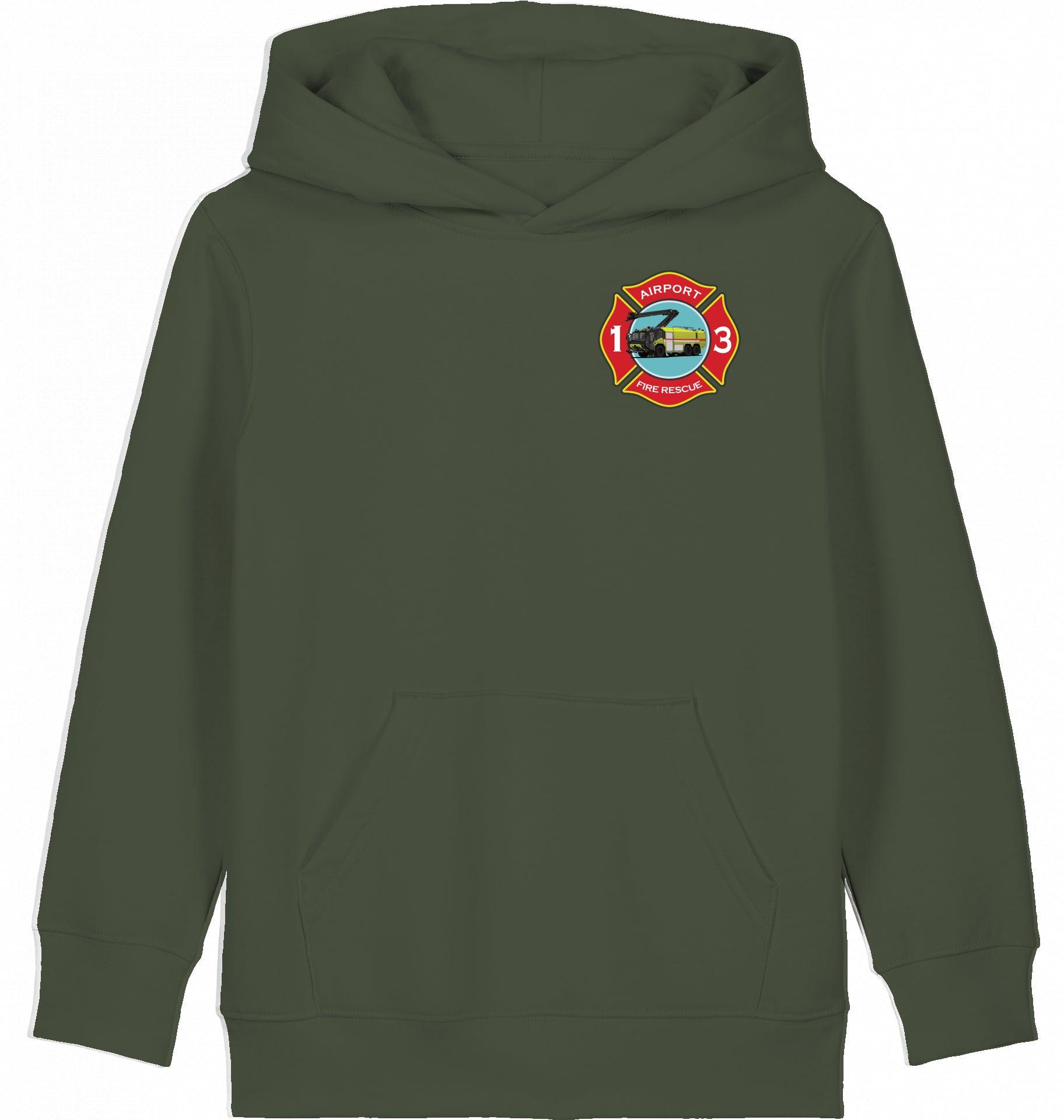 Aviation Kids Hoodie "Airport Rescue Fire Fighting ARFF - Crash Crew" für Piloten, Crews, Kinder & Planespotter made by SUPERSONIC aero 4U
