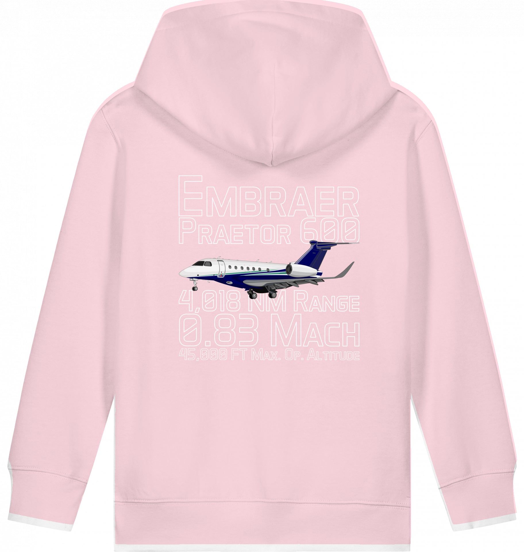 Aviation Kids Hoodie Embraer 600 Praetor Datas für Piloten, Crews, Kinder & Planespotter made by SUPERSONIC aero 4U