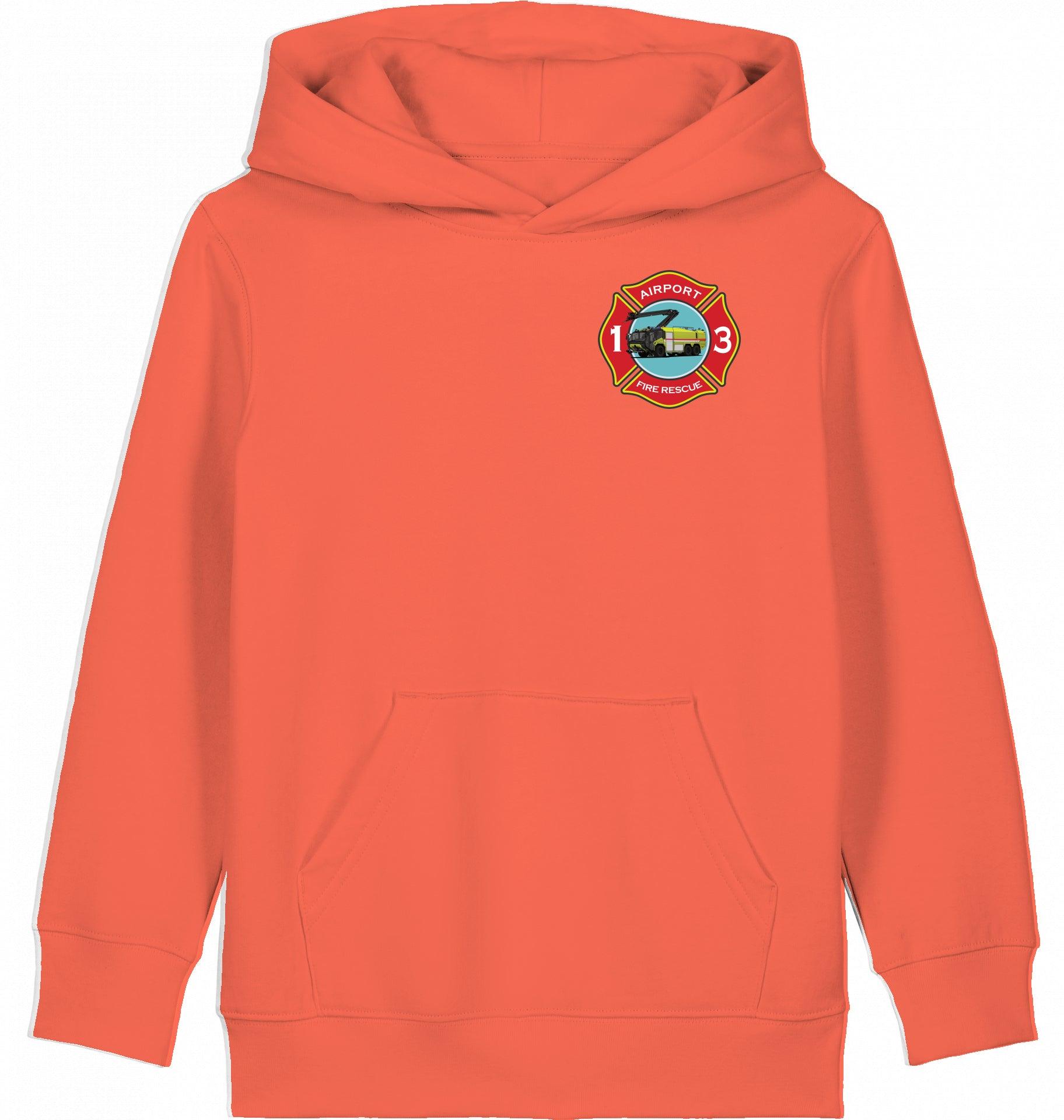 Aviation Kids Hoodie "Airport Rescue Fire Fighting ARFF - Crash Crew" für Piloten, Crews, Kinder & Planespotter made by SUPERSONIC aero 4U