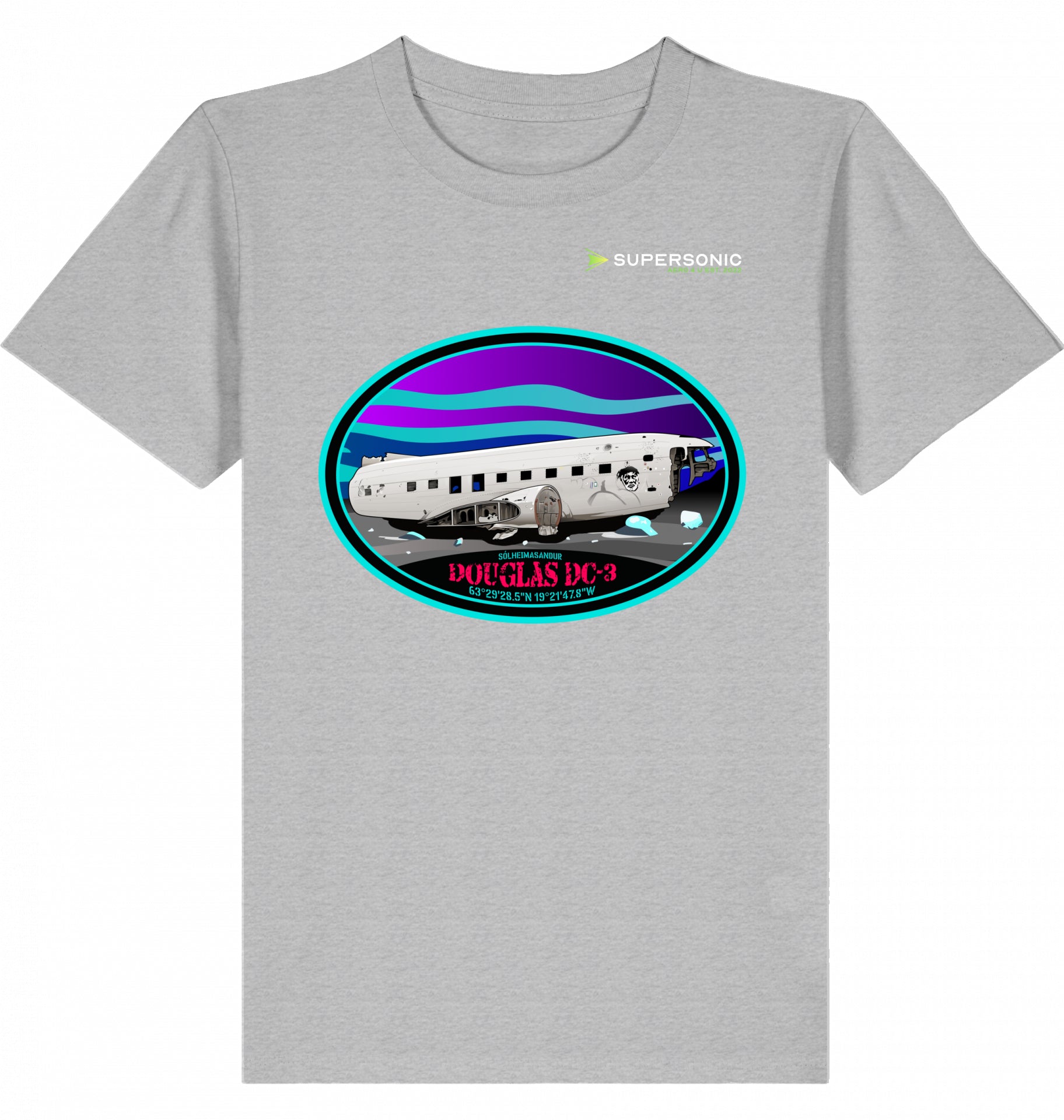 DC-3 Tshirt Kids, DC-3 Flugzeug Tshirt Kinder, Aircraft DC-3 Tshirt