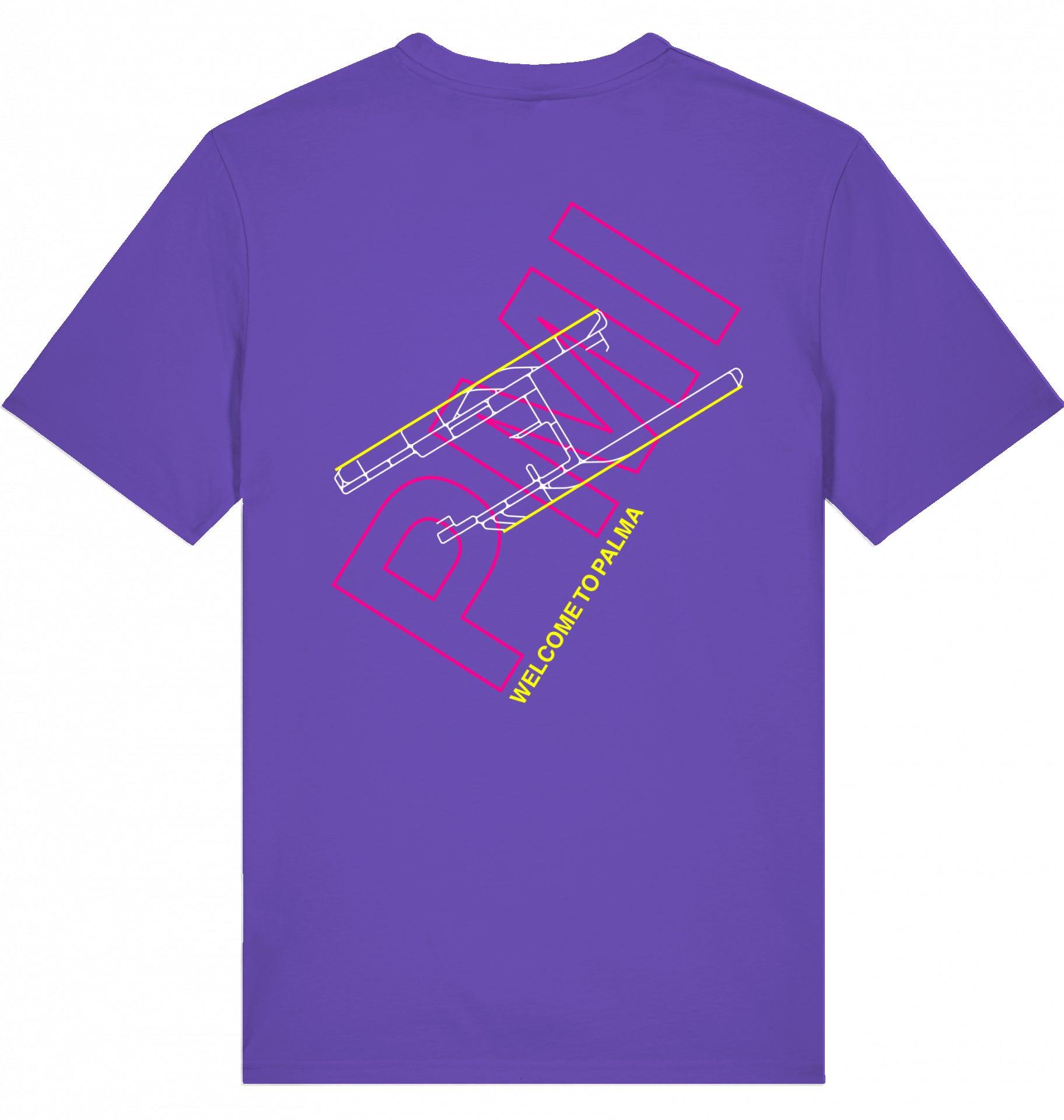 Aviation Airport T-Shirt "Palma de Mallorca PMI Airportcode" Purple Love für Piloten, Crews, Kinder & Planespotter made by SUPERSONIC aero 4U