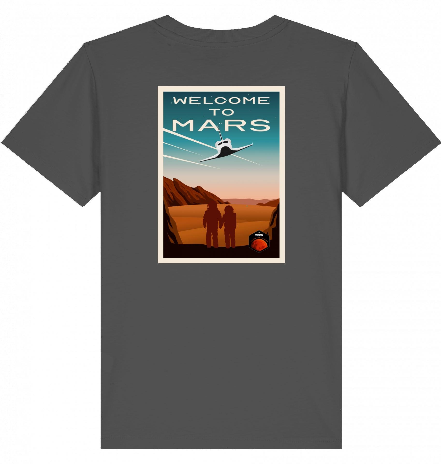 Aviation Kids Aviation T-Shirt "Welcome to Mars" 2.0 Anthracite für Piloten, Crews, Kinder & Planespotter made by SUPERSONIC aero 4U
