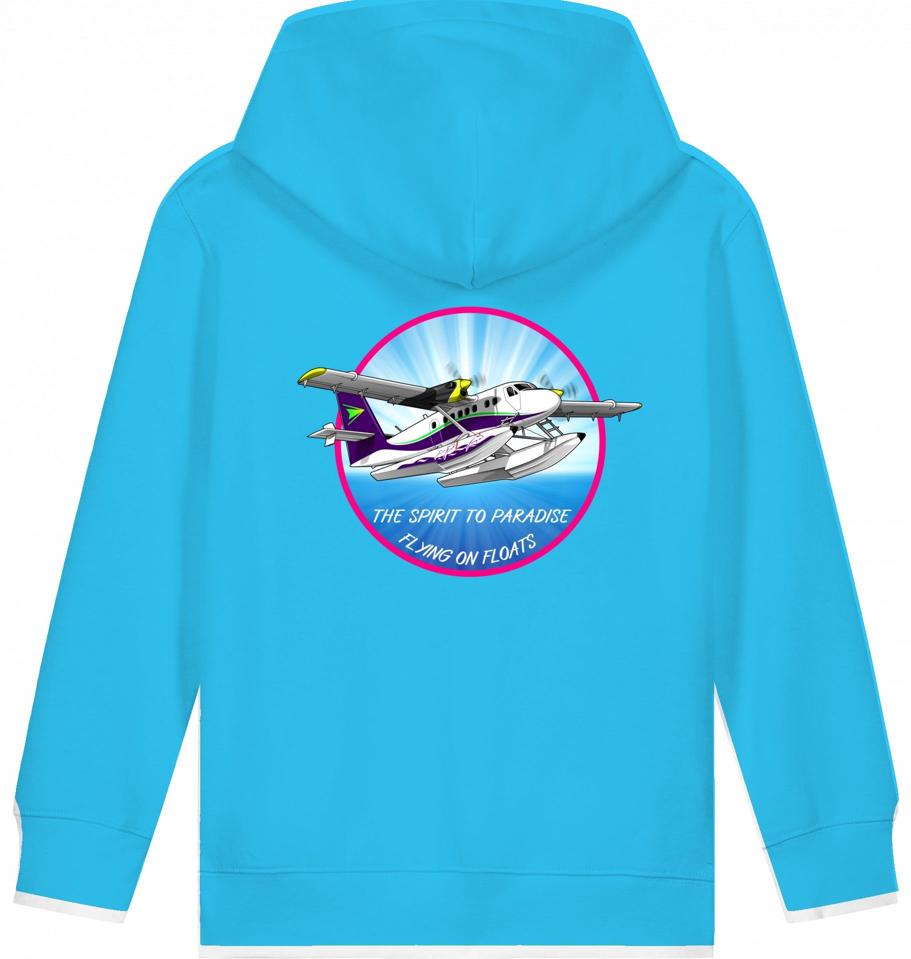 Aviation Kids Flugzeug Hoodie DHC-6 Twinotter in Paradise für Piloten, Crews, Kinder & Planespotter made by SUPERSONIC aero 4U