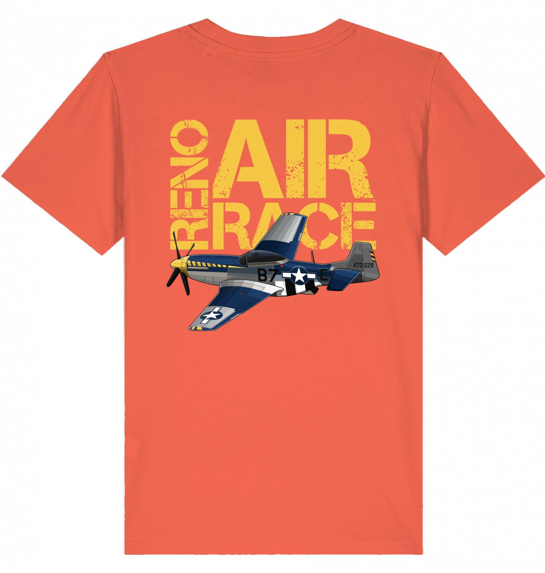 Aviation Kids Aviation T-Shirt "Reno Air Race Mustang P-51" 2.0 Fiesta für Piloten, Crews, Kinder & Planespotter made by SUPERSONIC aero 4U