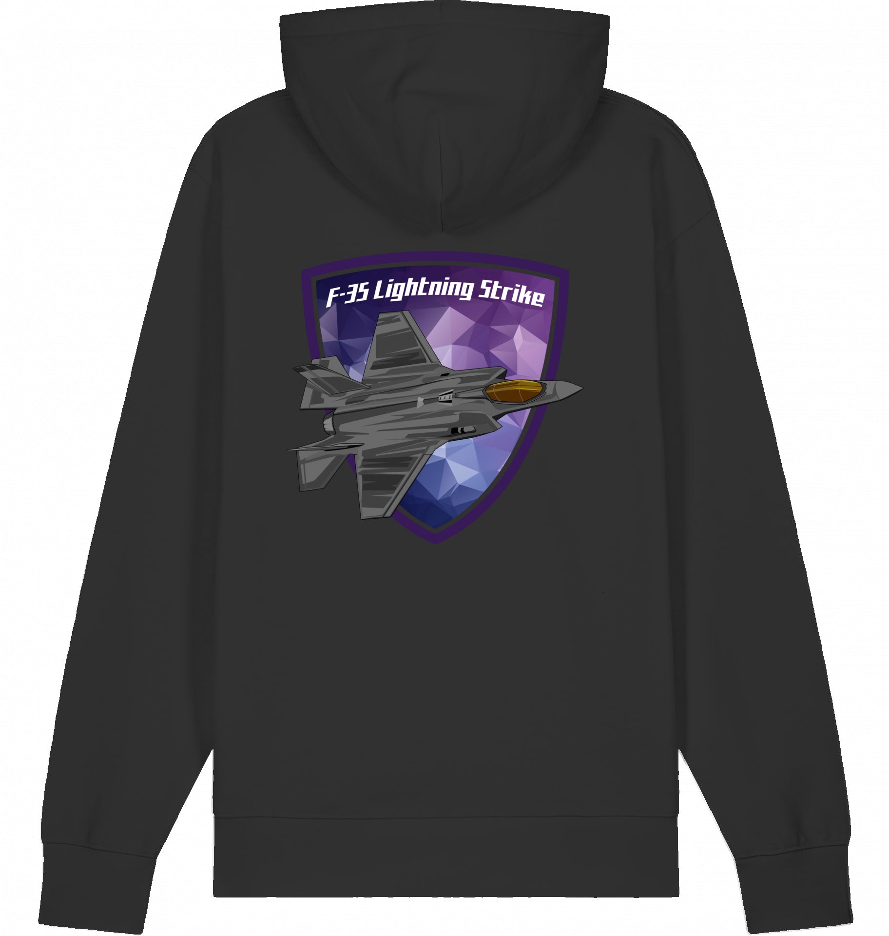 Aviation Flugzeug Hoodie Lockheed Martin F-35 Lightning Strike Black für Piloten, Crews, Kinder & Planespotter made by SUPERSONIC aero 4U