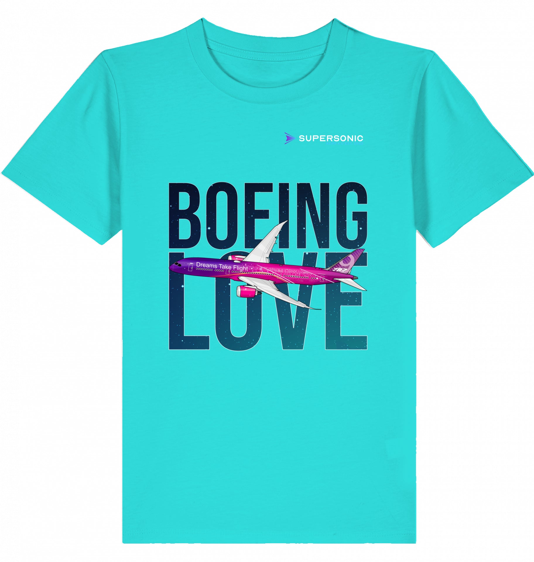 Boeing Love Tshirt, Kinder Tshirt B787, Dreamliner Kinder Tshirt, Flugzeug Tshirt Boeing 787