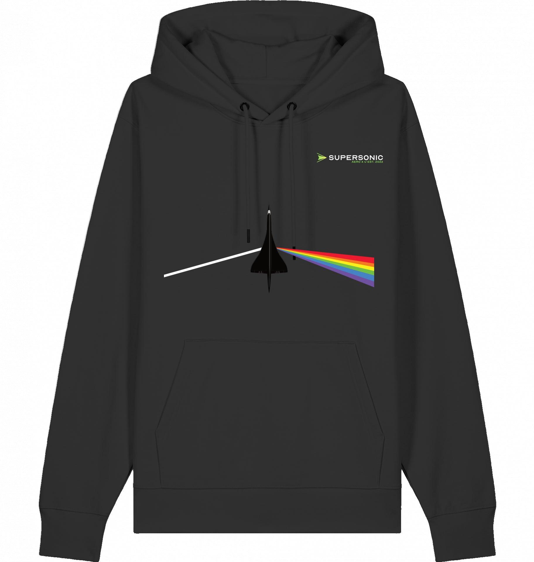 Aviation Dark Side of Supersonic - Concorde Flugzeug Hoodie Black für Piloten, Crews, Kinder & Planespotter made by SUPERSONIC aero 4U