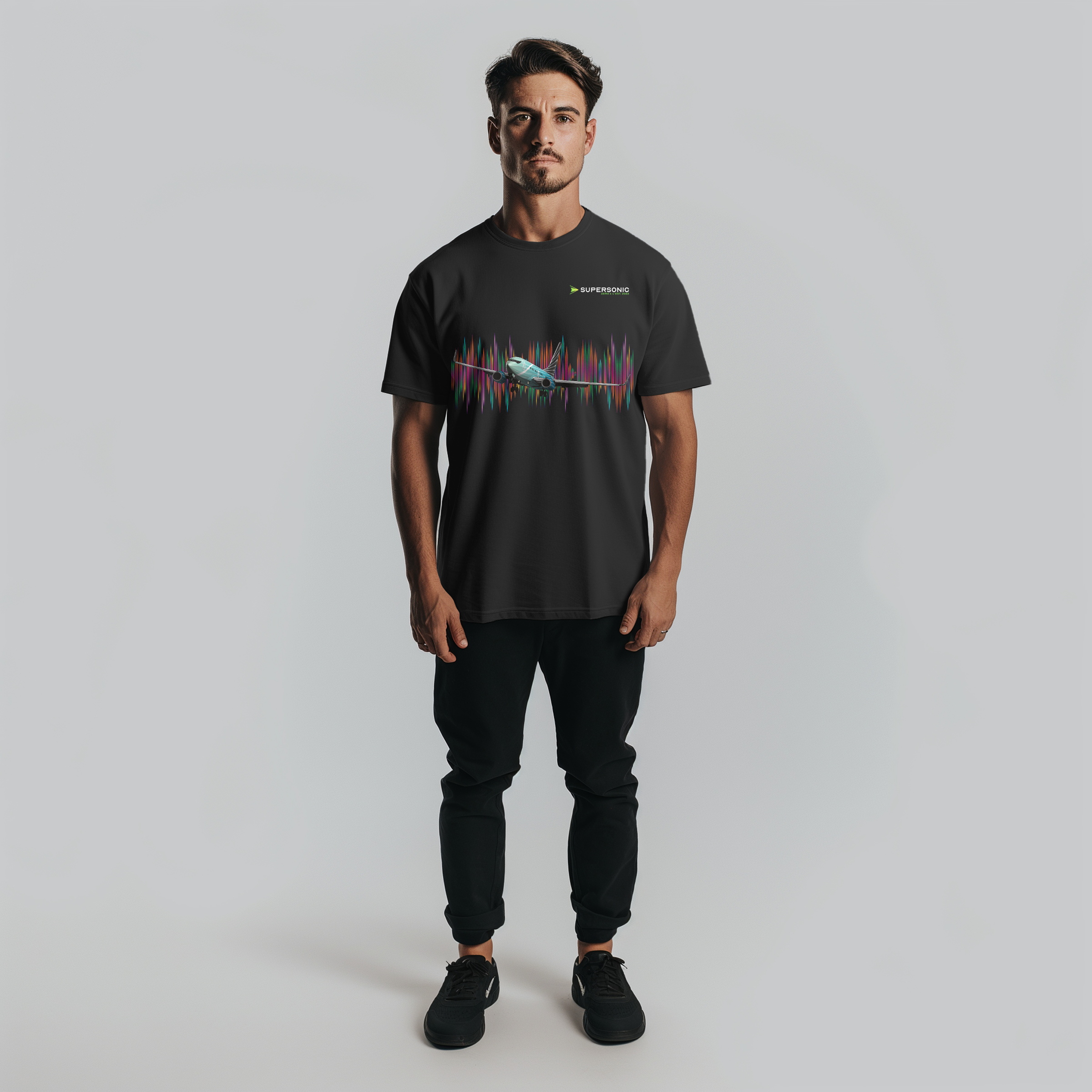 Aviation Boeing 737 BBJ Aircraft T-shirt Crew Shirt für Aviators für Piloten, Crews, Kinder & Planespotter made by SUPERSONIC aero 4U