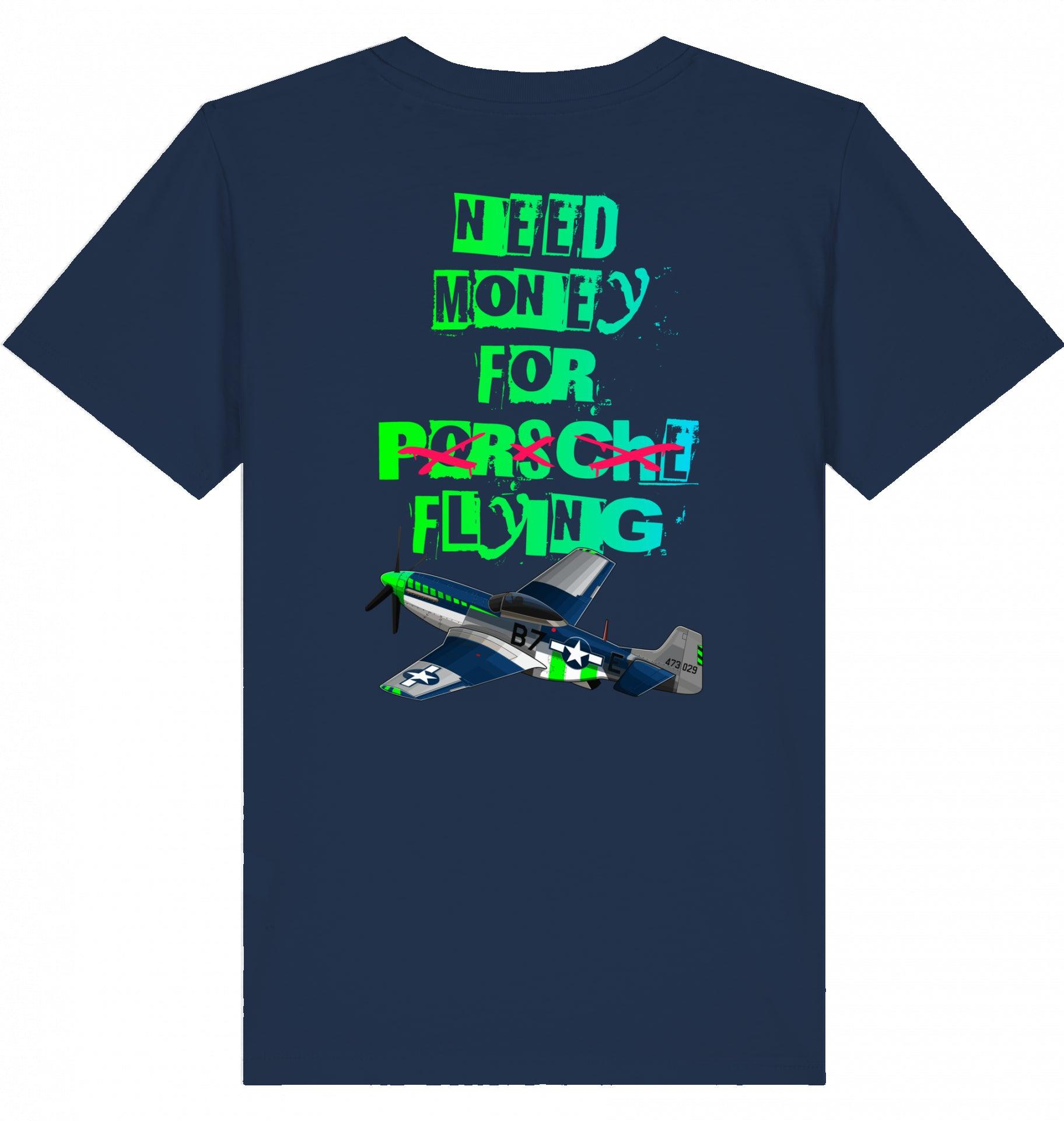 Aviation Kids Aviation T-Shirt "Need Money for Flying" 2.0 French Navy für Piloten, Crews, Kinder & Planespotter made by SUPERSONIC aero 4U