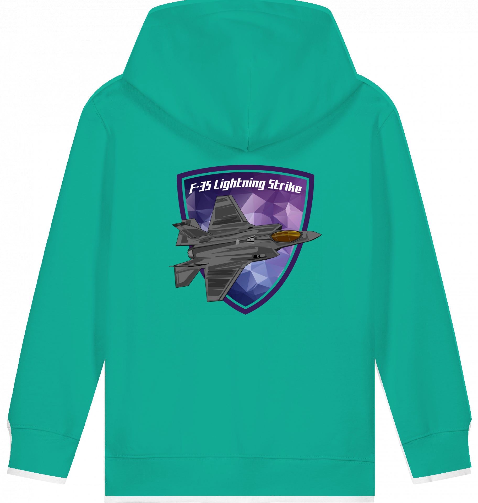 Aviation Kids Flugzeug Hoodie Lockheed Martin F-35 Lightning Strike für Piloten, Crews, Kinder & Planespotter made by SUPERSONIC aero 4U