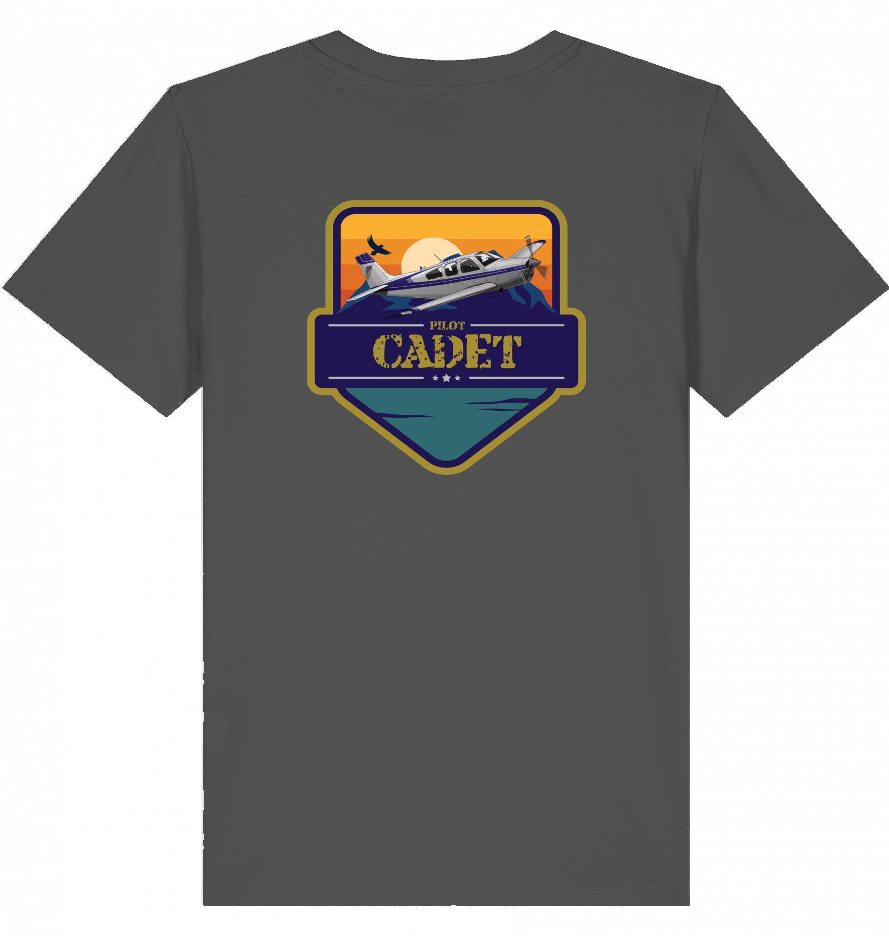 Aviation Kids Aviation T-Shirt "Flugschüler" Mooney Aircraft 2.0 Anthracite für Piloten, Crews, Kinder & Planespotter made by SUPERSONIC aero 4U