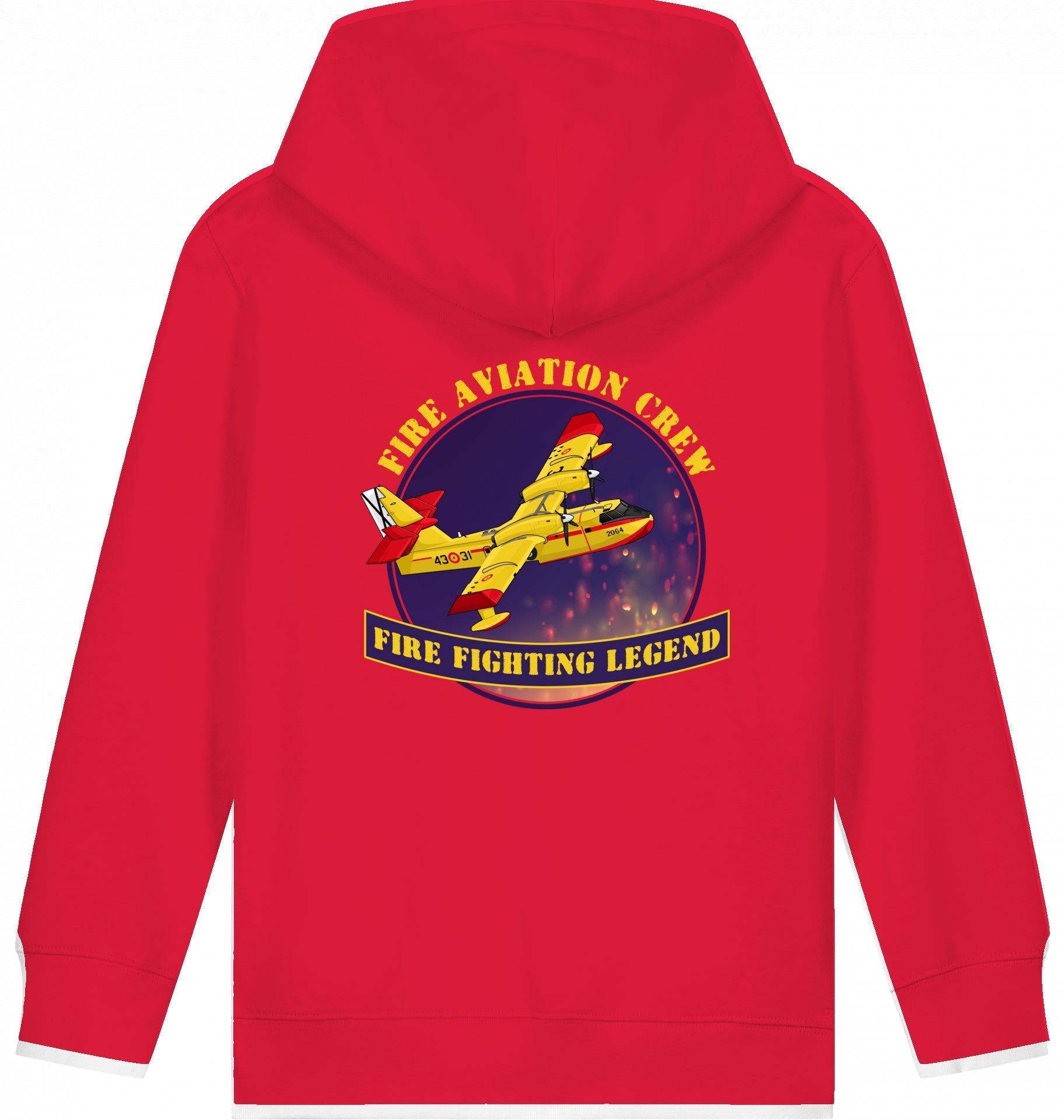 Aviation Kids Hoodie CL-412 Fire Fighting Legend für Piloten, Crews, Kinder & Planespotter made by SUPERSONIC aero 4U