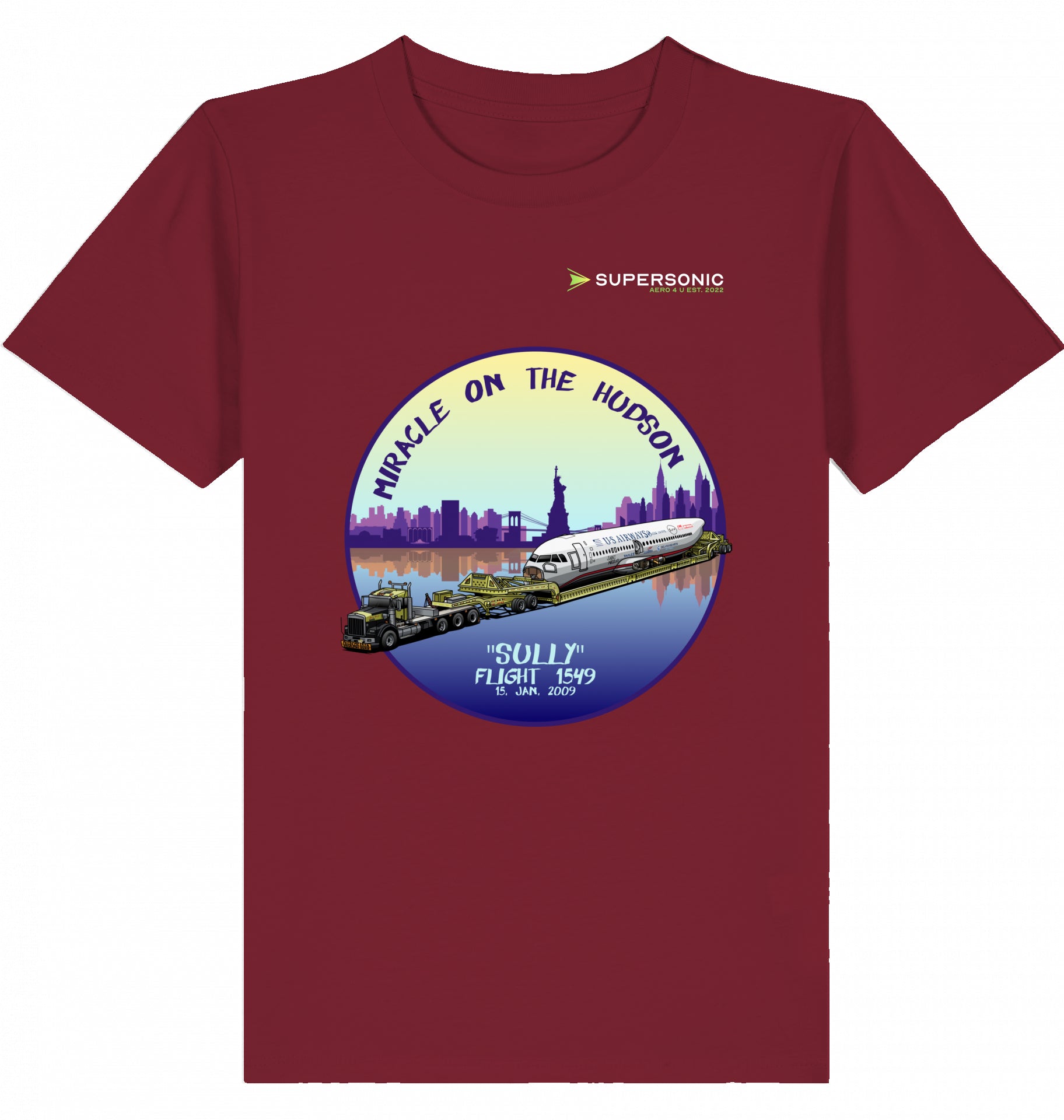 Airbus Tshirt Kinder, Airbus A320 Tshirt Kids, Captain Sullenberger Tshirt, Sully Tshirt Kinder, Flight 1549 Tshirt