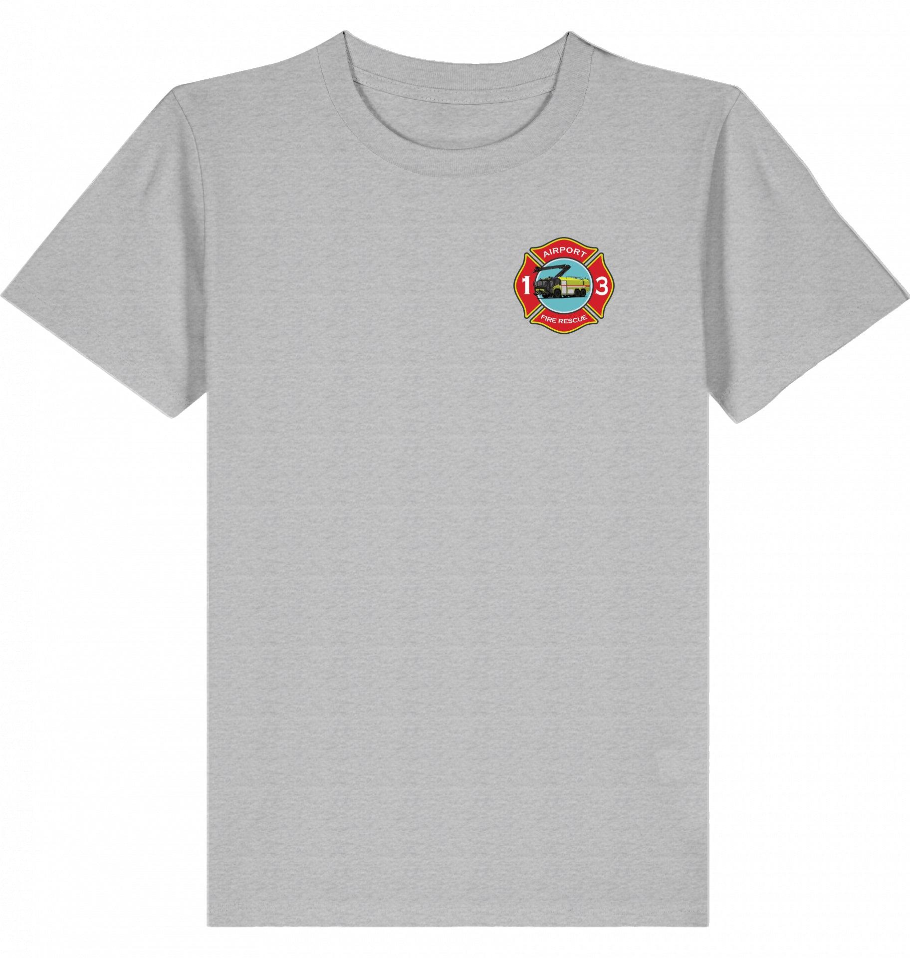 Kinder Tshirt ARFF, Kinder Tshirt Feuerwehr, Flughafen Feuerwehr Kinder Tshirt, Rosenbauer Panther Tshirt Kinder, Flugzeug Tshirt für Kinder