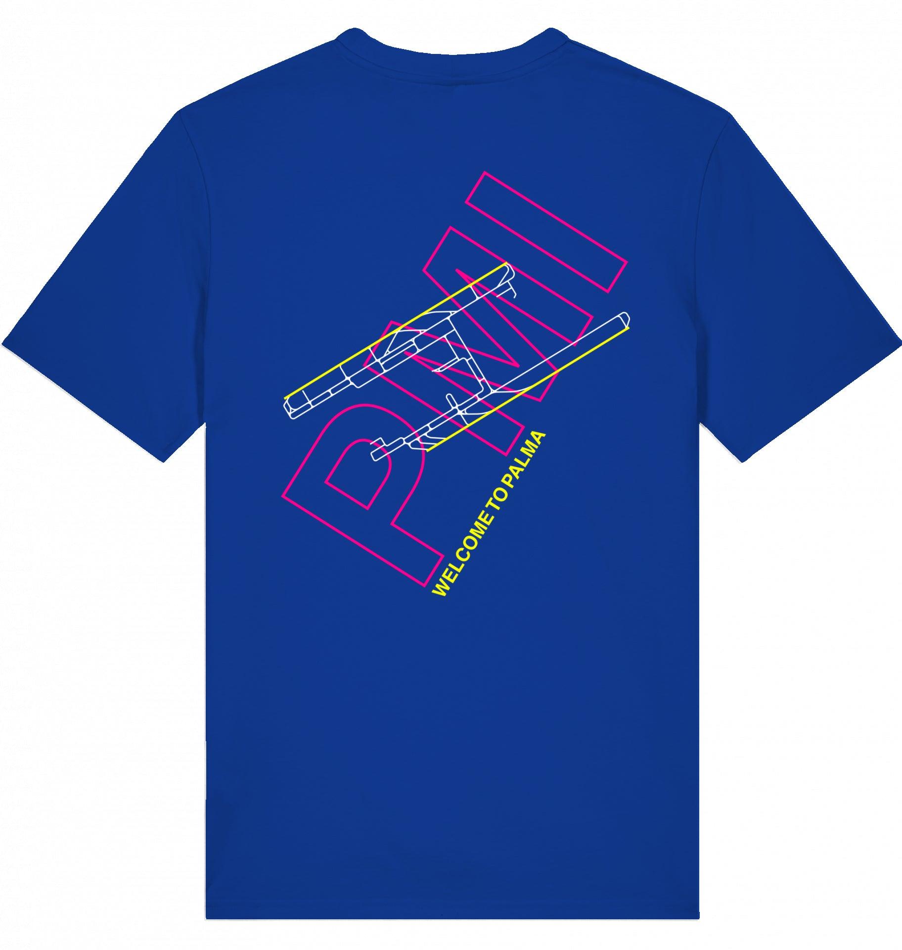Aviation Airport T-Shirt "Palma de Mallorca PMI Airportcode" Worker Blue für Piloten, Crews, Kinder & Planespotter made by SUPERSONIC aero 4U