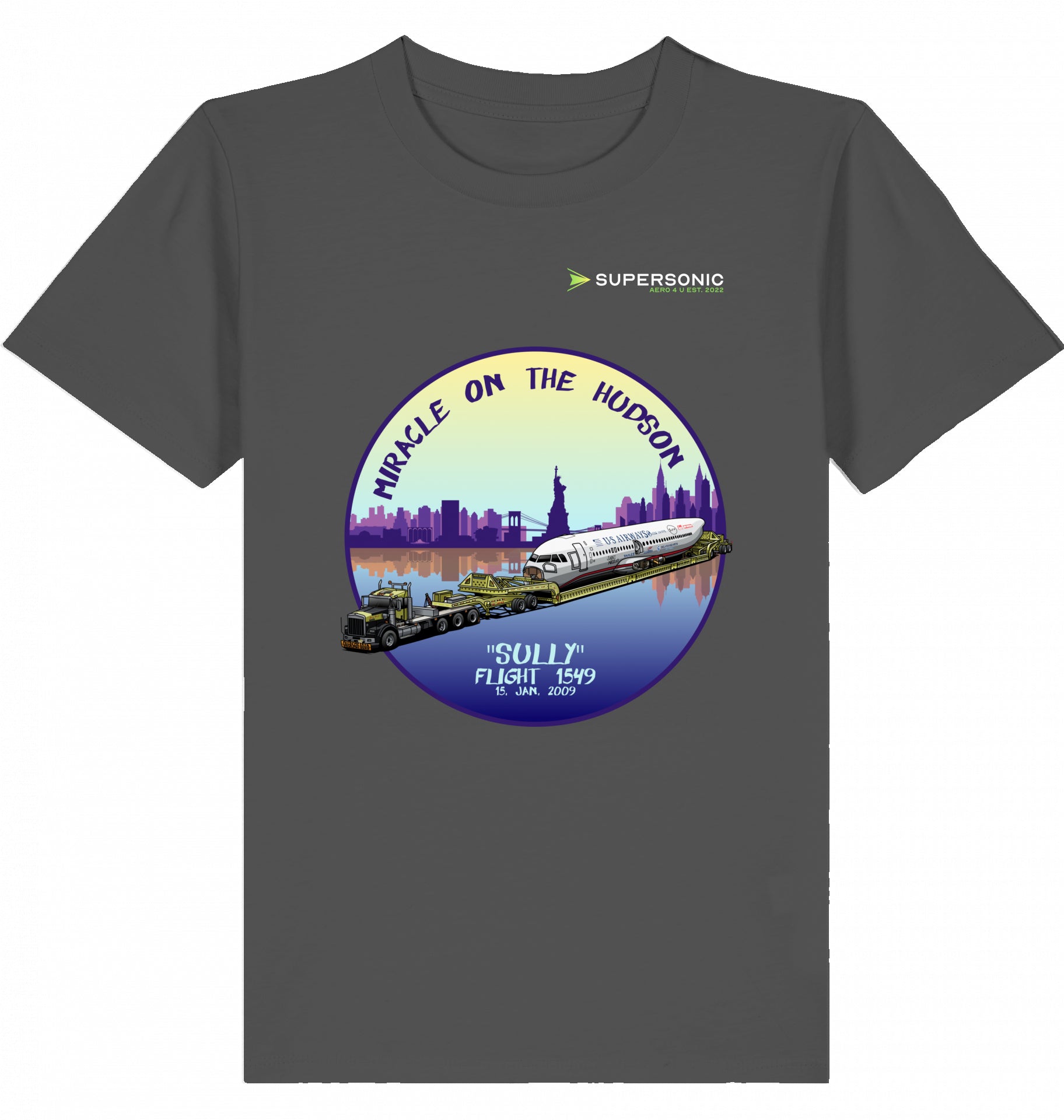 Airbus Tshirt Kinder, Airbus A320 Tshirt Kids, Captain Sullenberger Tshirt, Sully Tshirt Kinder, Flight 1549 Tshirt