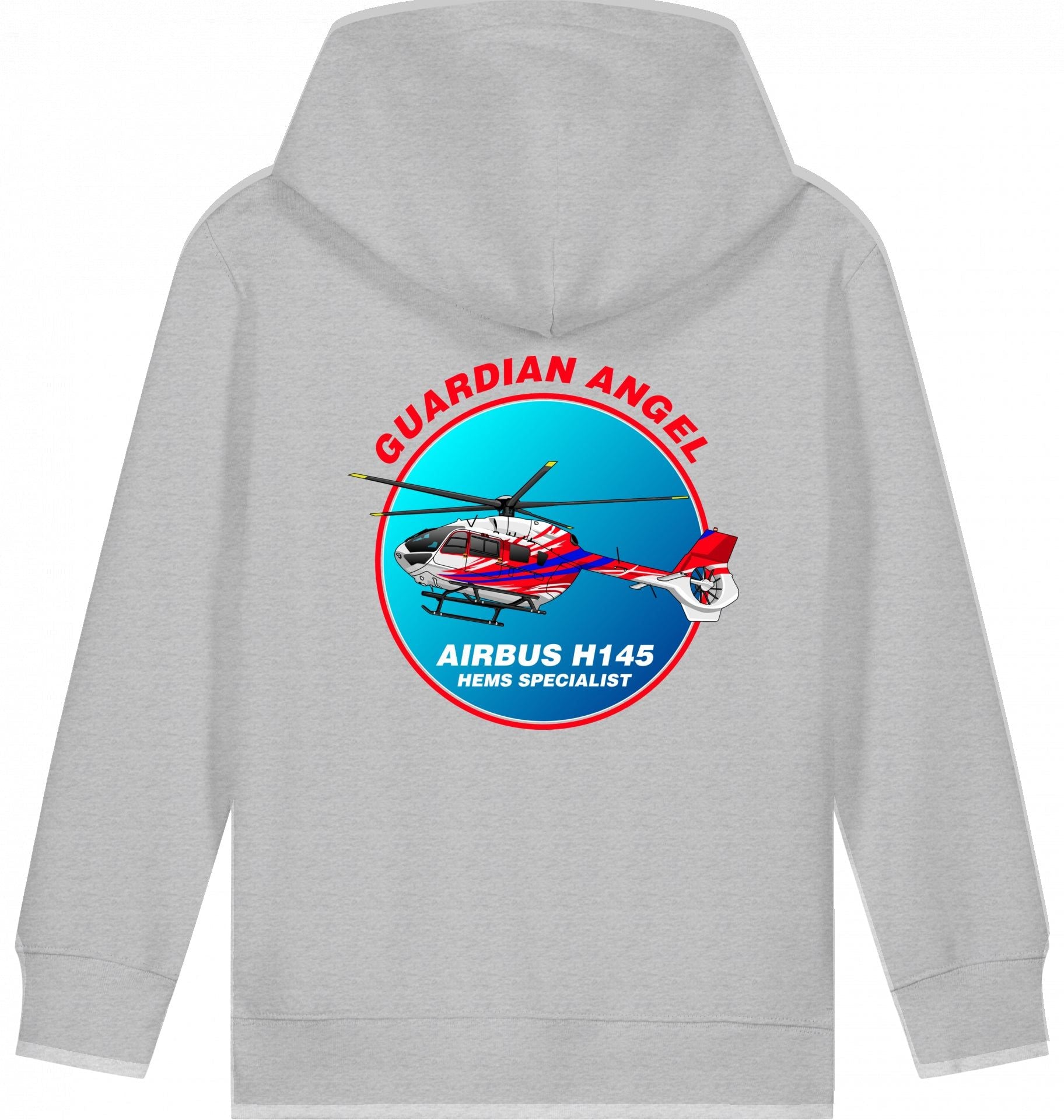 Aviation Kids Helicopter Hoodie Airbus H145 Guardian Angel für Piloten, Crews, Kinder & Planespotter made by SUPERSONIC aero 4U