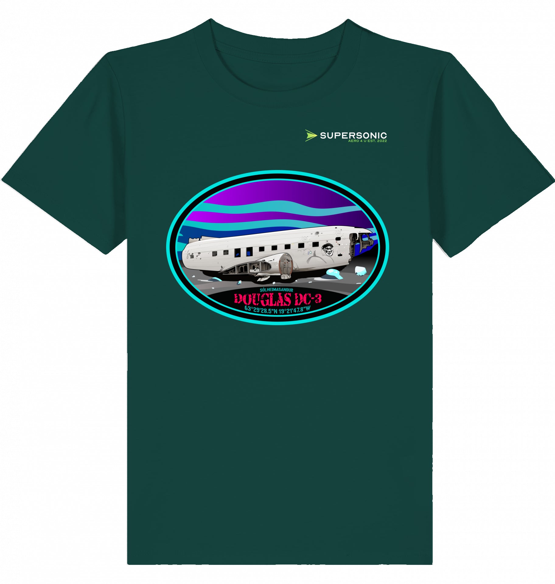 DC-3 Tshirt Kids, DC-3 Flugzeug Tshirt Kinder, Aircraft DC-3 Tshirt