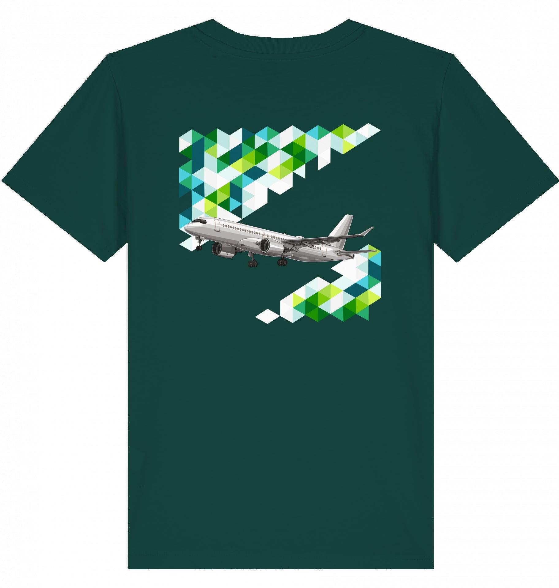 Airbus A220 Kinder Tshirt, KidS Shirt Airbus A220, Fllugzeug Tshirt Kinder, Aviation Fashion Kinder