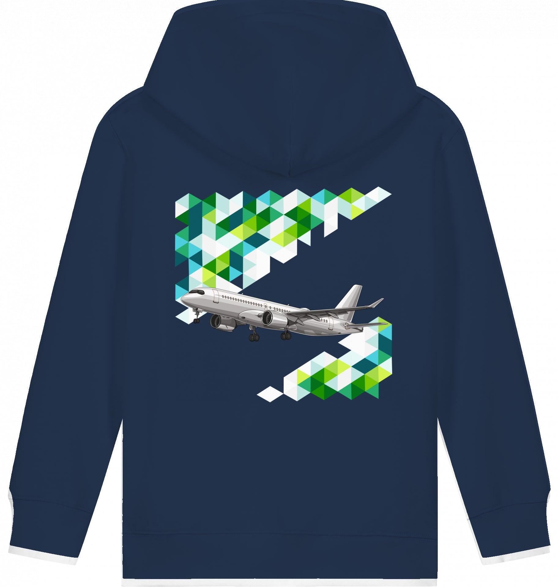 Aviation Kids Flugzeug Hoodie "Airbus A220 Aircraft" French Navy für Piloten, Crews, Kinder & Planespotter made by SUPERSONIC aero 4U