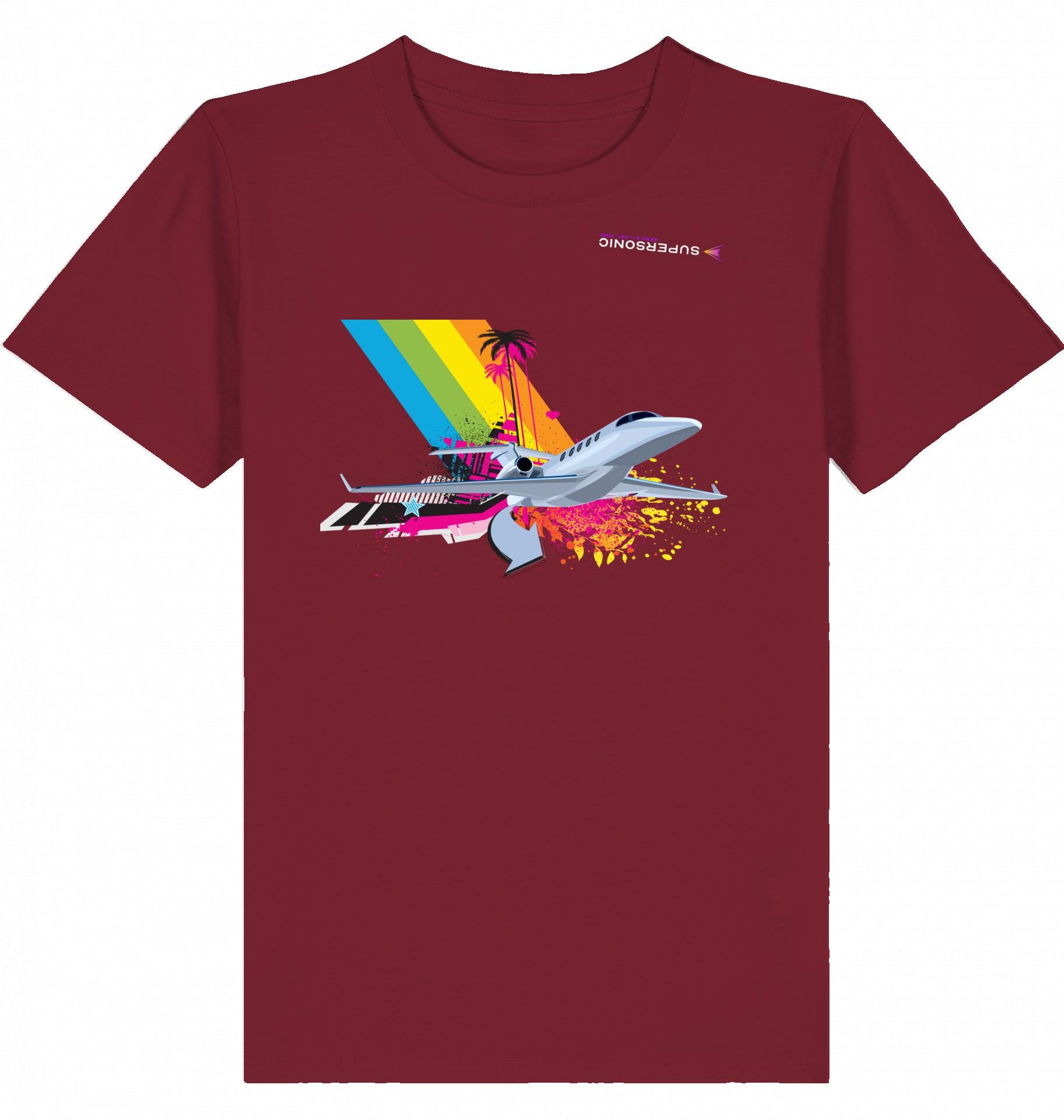 Aviation Kids Aviation T-Shirt Cessna Citation Latitude Explosion 2.0 Burgundy für Piloten, Crews, Kinder & Planespotter made by SUPERSONIC aero 4U
