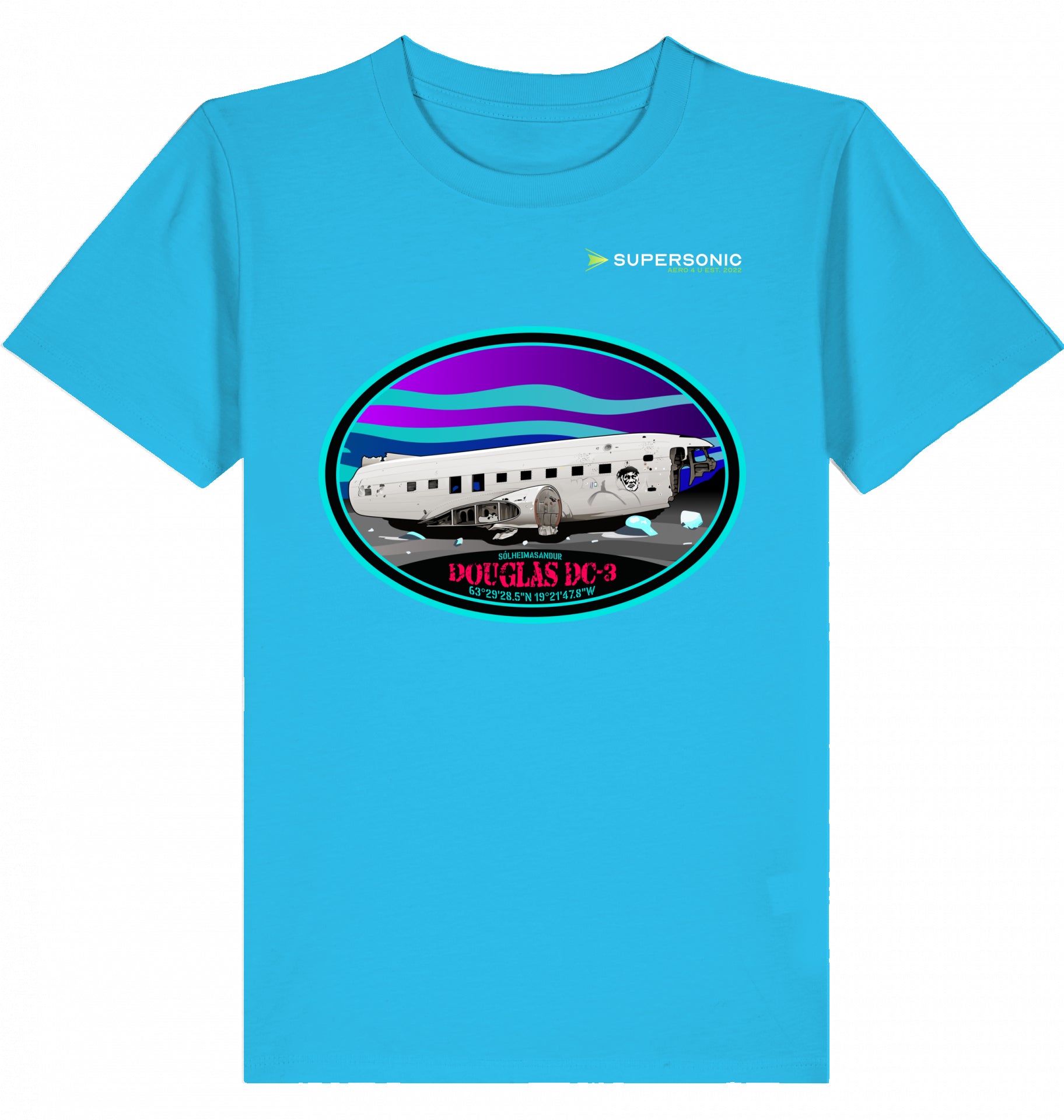 DC-3 Tshirt Kids, DC-3 Flugzeug Tshirt Kinder, Aircraft DC-3 Tshirt