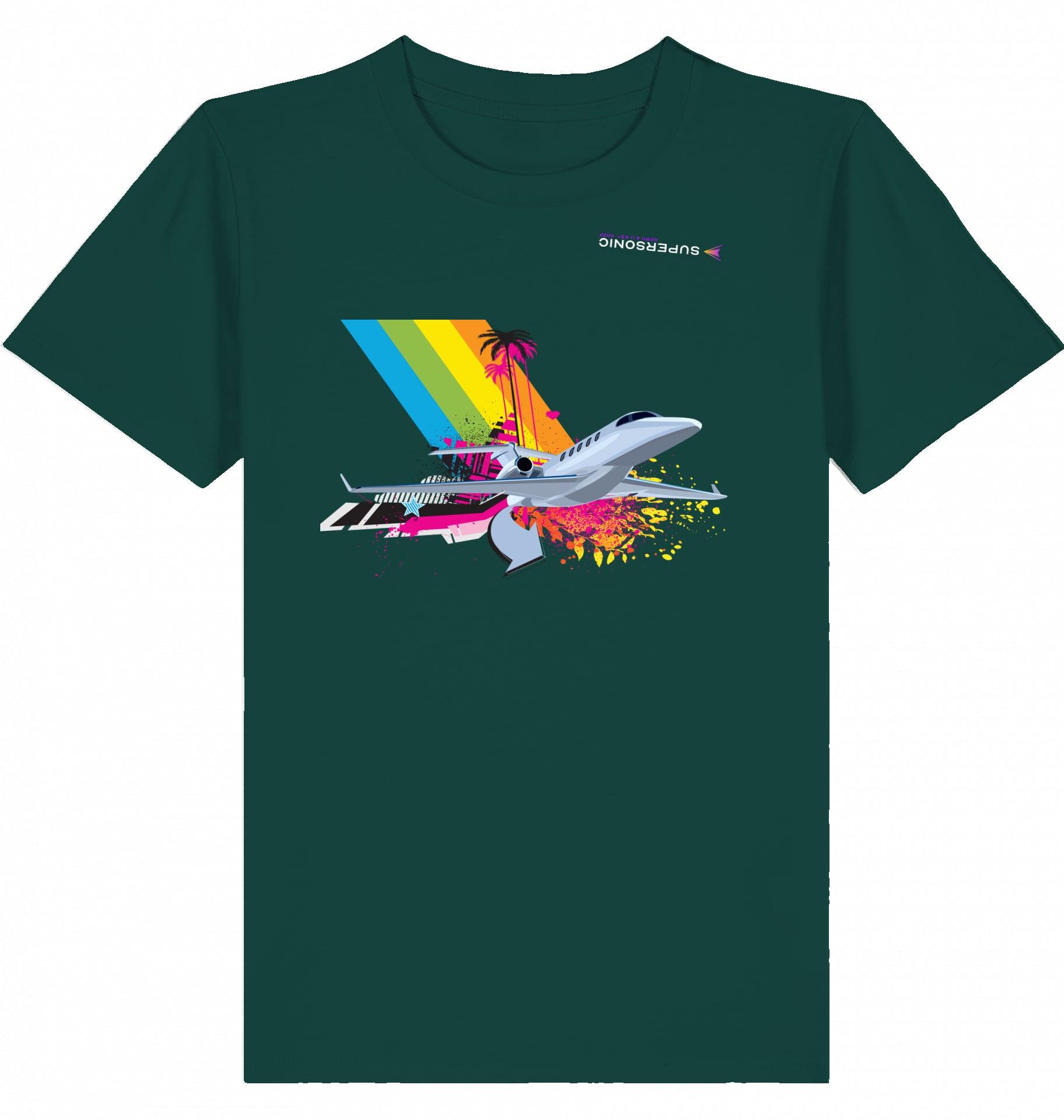 Aviation Kids Aviation T-Shirt Cessna Citation Latitude Explosion 2.0 Glazed Green für Piloten, Crews, Kinder & Planespotter made by SUPERSONIC aero 4U