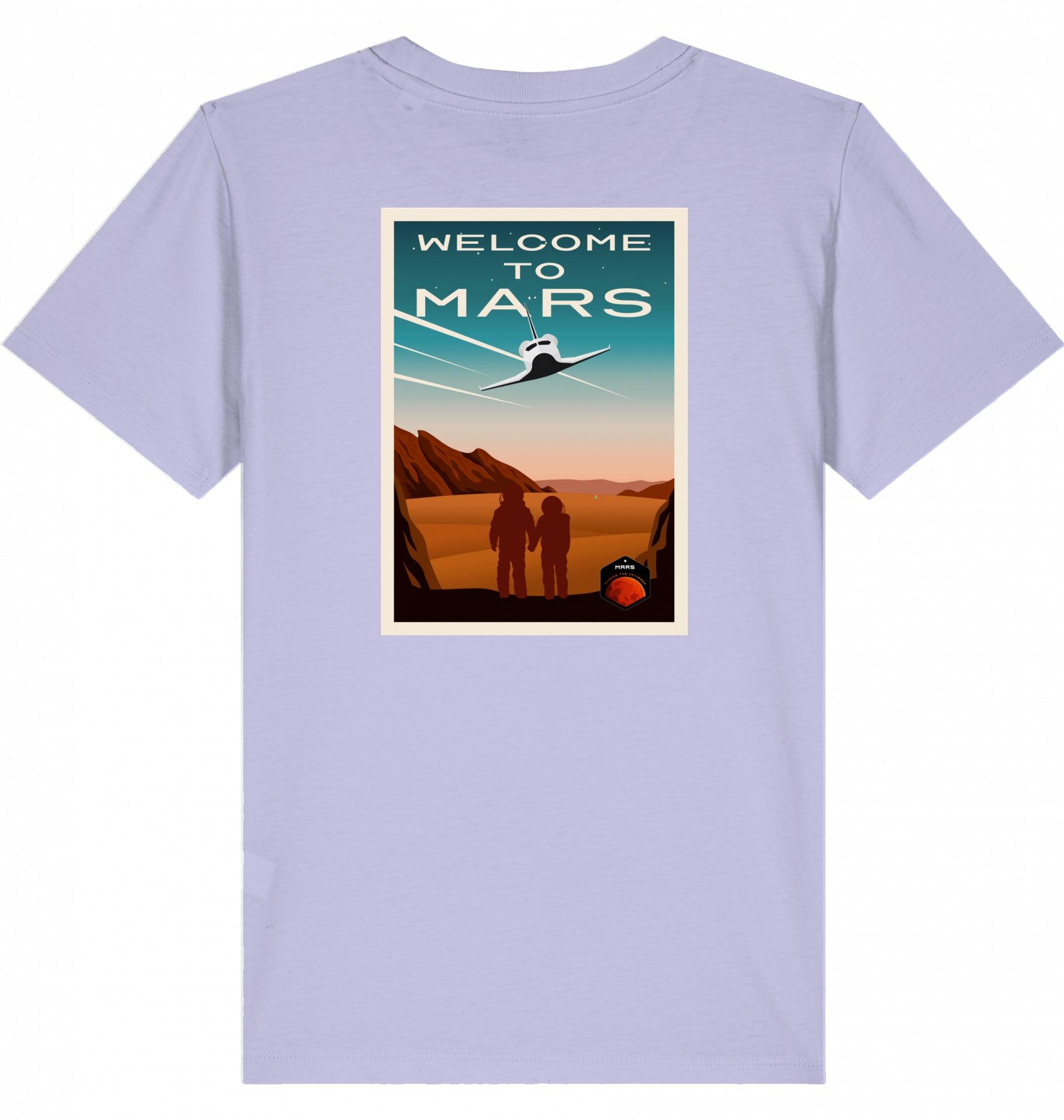 Aviation Kids Aviation T-Shirt "Welcome to Mars" 2.0 Lavender für Piloten, Crews, Kinder & Planespotter made by SUPERSONIC aero 4U