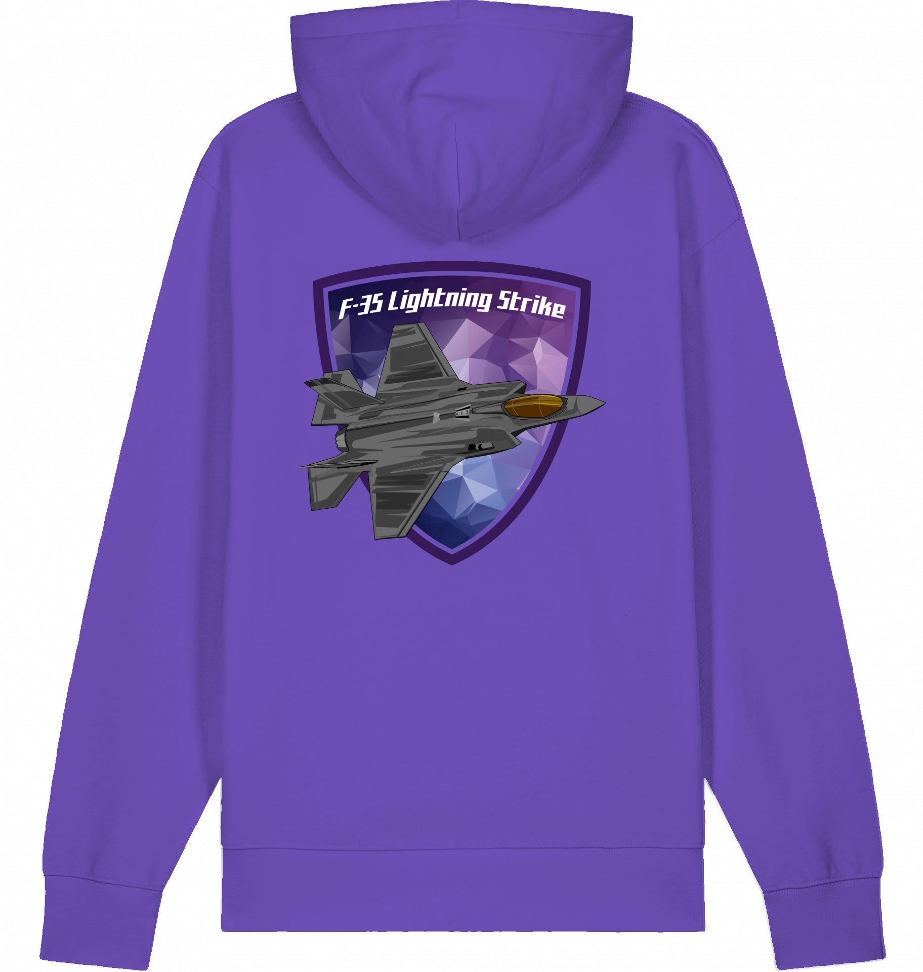 Aviation Flugzeug Hoodie Lockheed Martin F-35 Lightning Strike Purple Love für Piloten, Crews, Kinder & Planespotter made by SUPERSONIC aero 4U