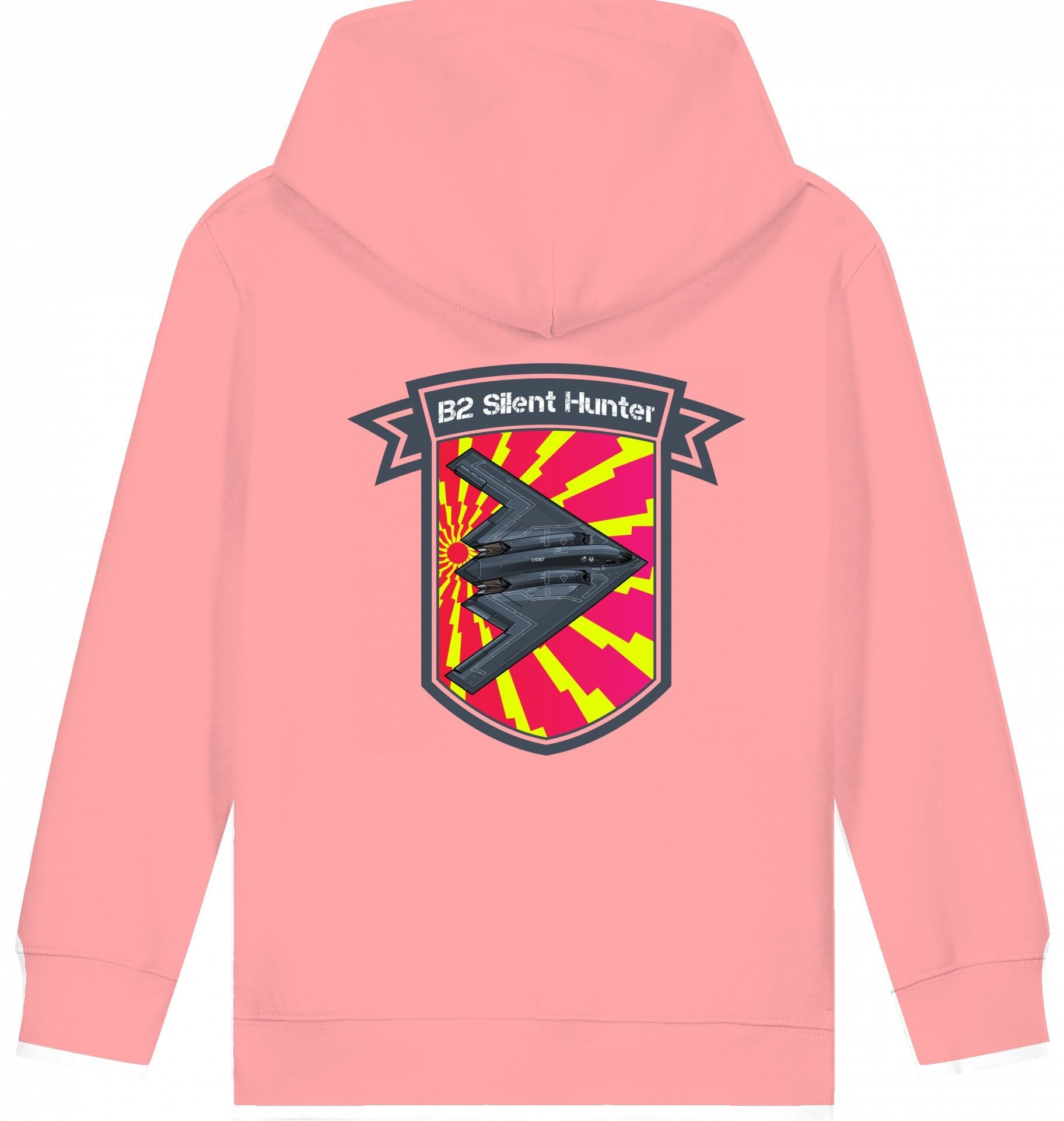 Aviation Kids Flugzeug Hoodie Northrop B2 Spirit Silent Hunter für Piloten, Crews, Kinder & Planespotter made by SUPERSONIC aero 4U