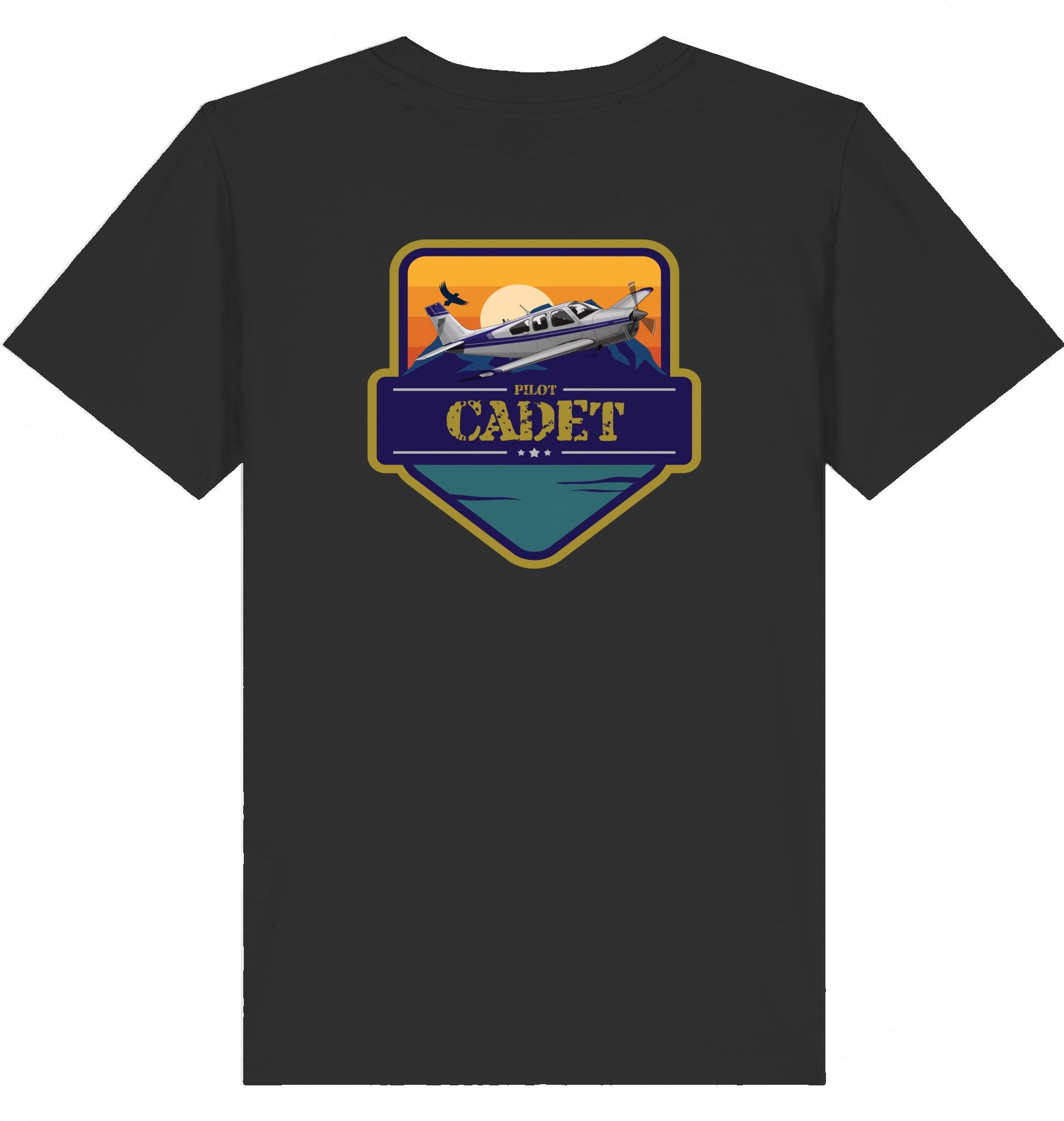 Aviation Kids Aviation T-Shirt "Flugschüler" Mooney Aircraft 2.0 Black für Piloten, Crews, Kinder & Planespotter made by SUPERSONIC aero 4U