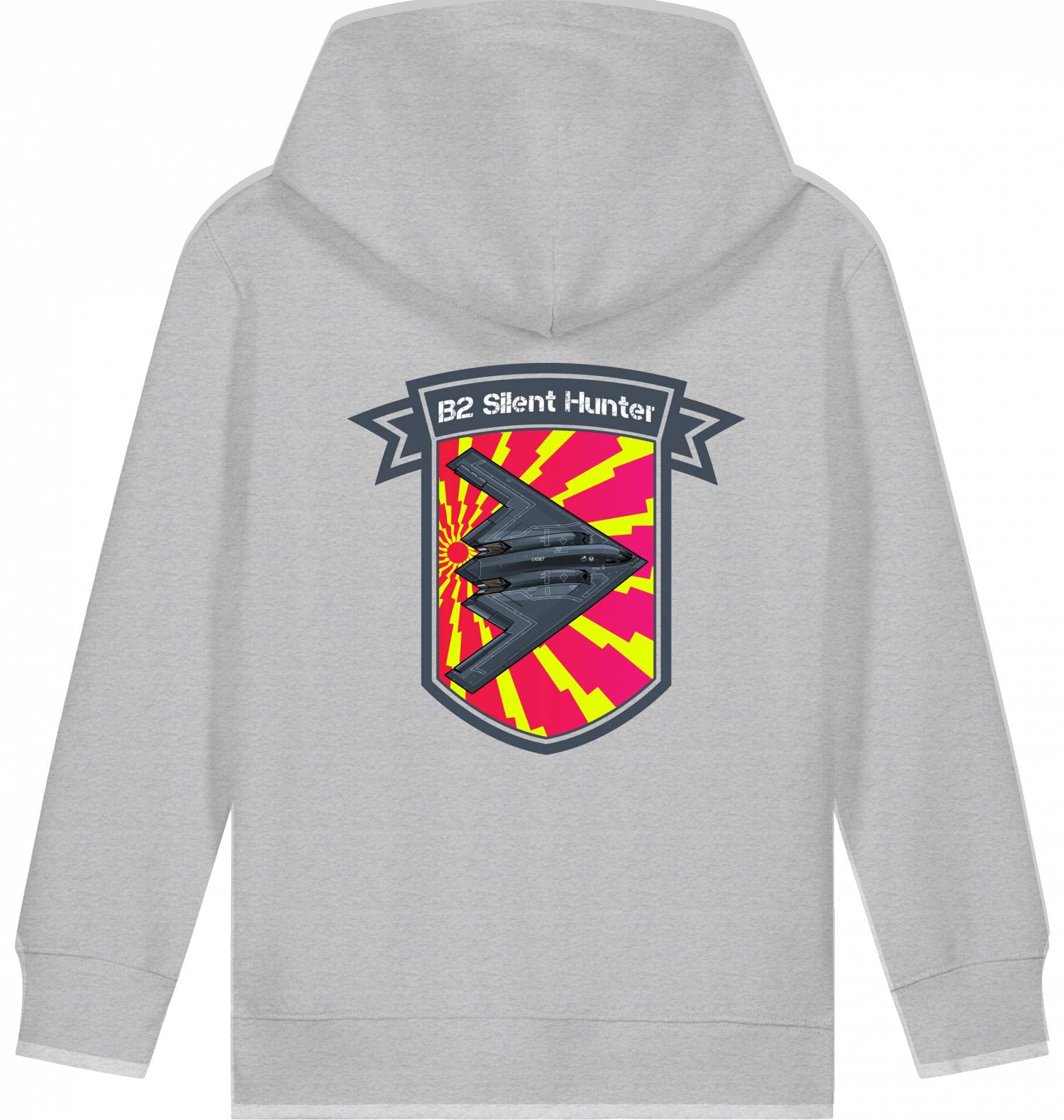 Aviation Kids Flugzeug Hoodie Northrop B2 Spirit Silent Hunter für Piloten, Crews, Kinder & Planespotter made by SUPERSONIC aero 4U