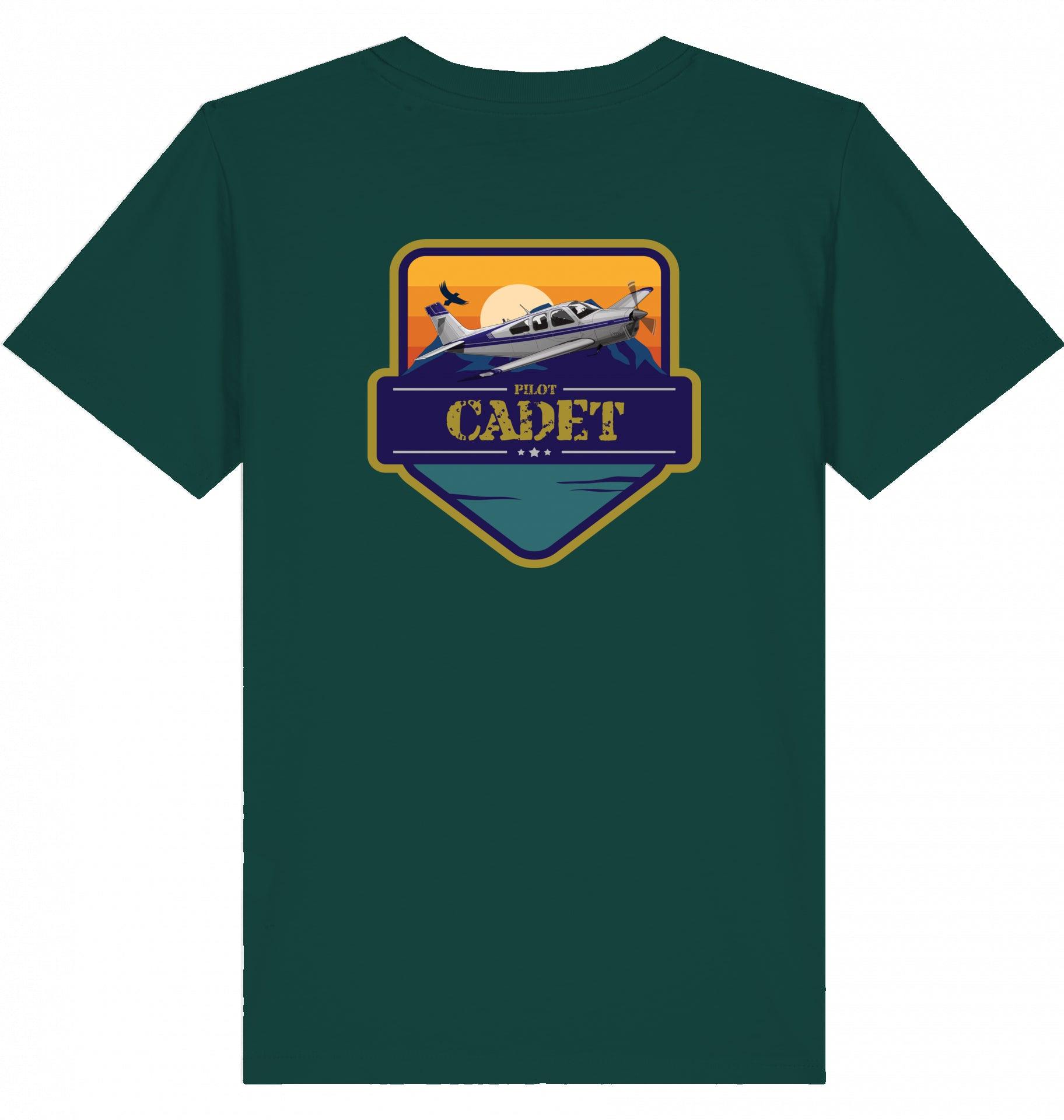 Aviation Kids Aviation T-Shirt "Flugschüler" Mooney Aircraft 2.0 Glazed Green für Piloten, Crews, Kinder & Planespotter made by SUPERSONIC aero 4U