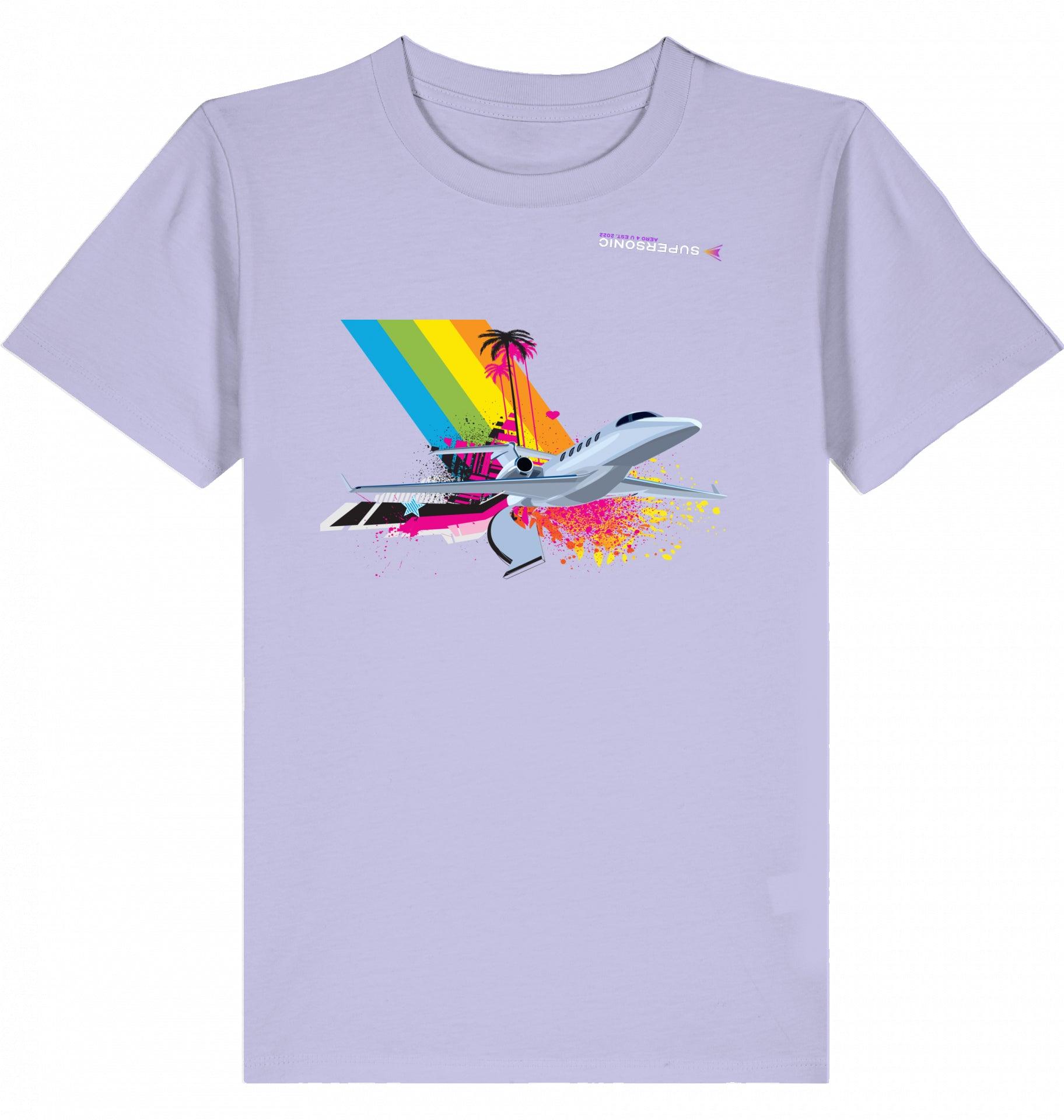 Aviation Kids Aviation T-Shirt Cessna Citation Latitude Explosion 2.0 Lavender für Piloten, Crews, Kinder & Planespotter made by SUPERSONIC aero 4U