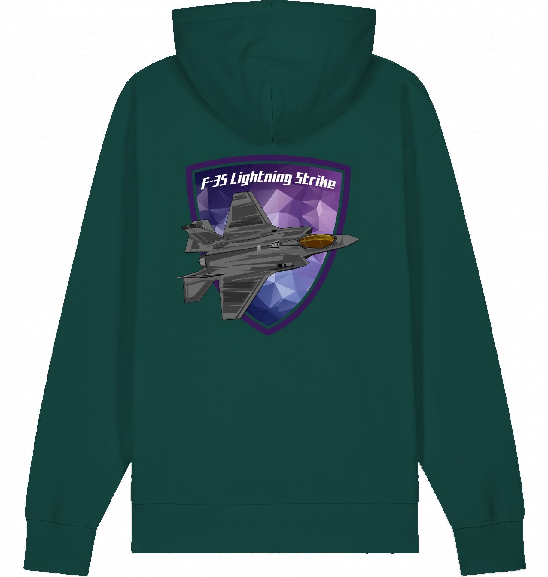 Aviation Flugzeug Hoodie Lockheed Martin F-35 Lightning Strike Glazed Green für Piloten, Crews, Kinder & Planespotter made by SUPERSONIC aero 4U