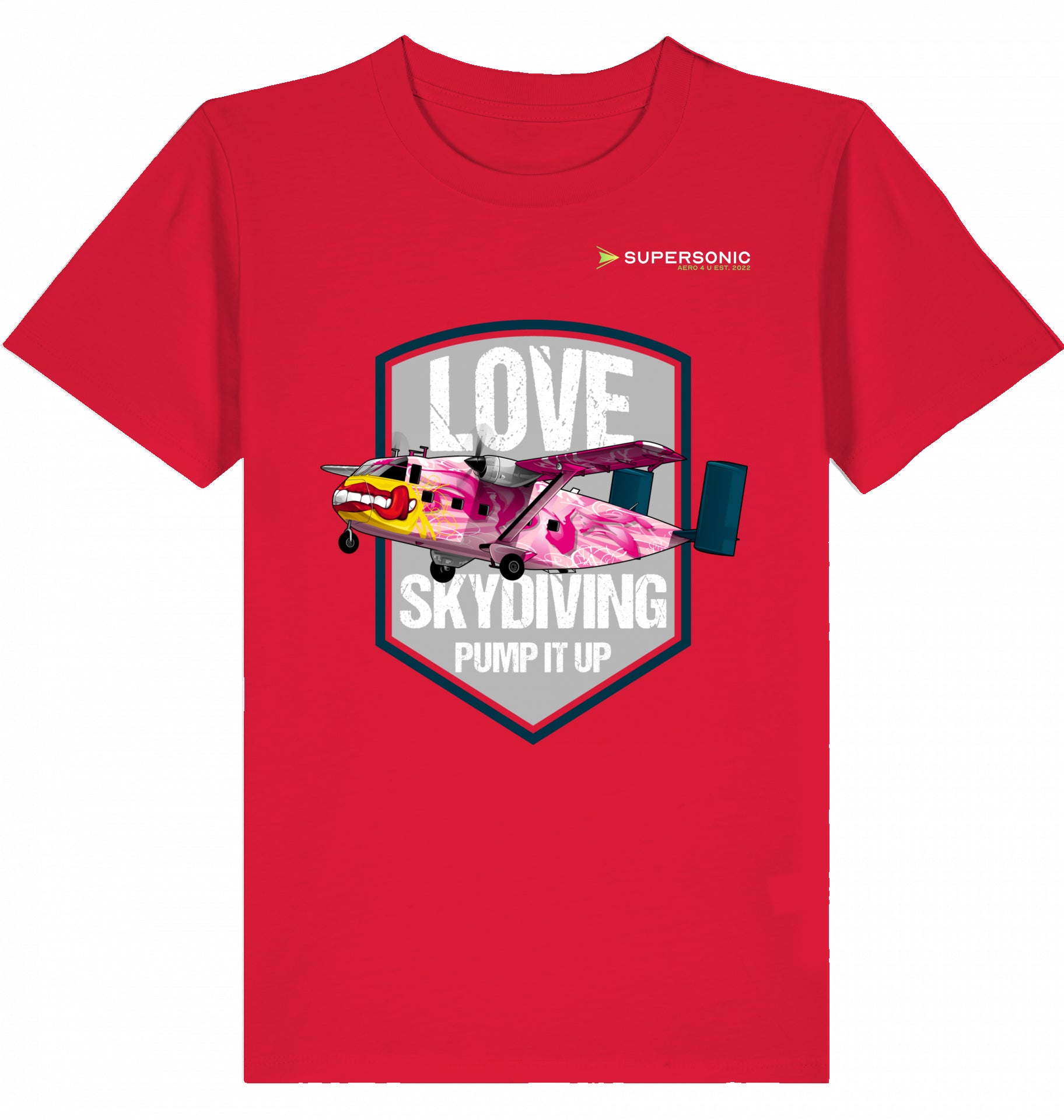 Kids Aviation Tshirt Short SC-7 Skyvan Sky Diving, Kinder Tshirt Short SC-7 Skyvan, Skydiving Tshirt Kinder