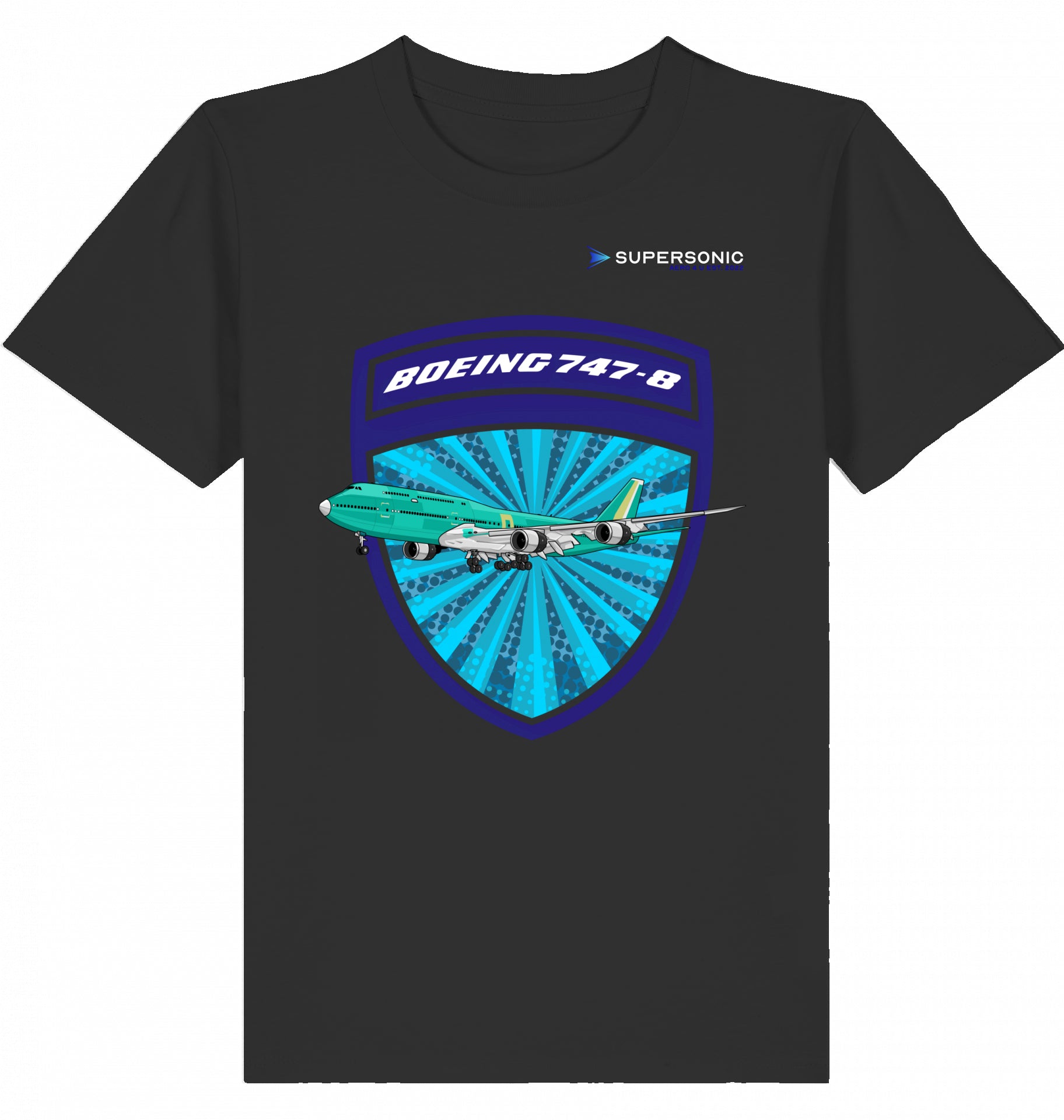 Boeing Kinder Tshirt, Boeing 747 Jumbojet Tshirt, Kids Tshirt Jumbojet, Kids Shirt 747-8
