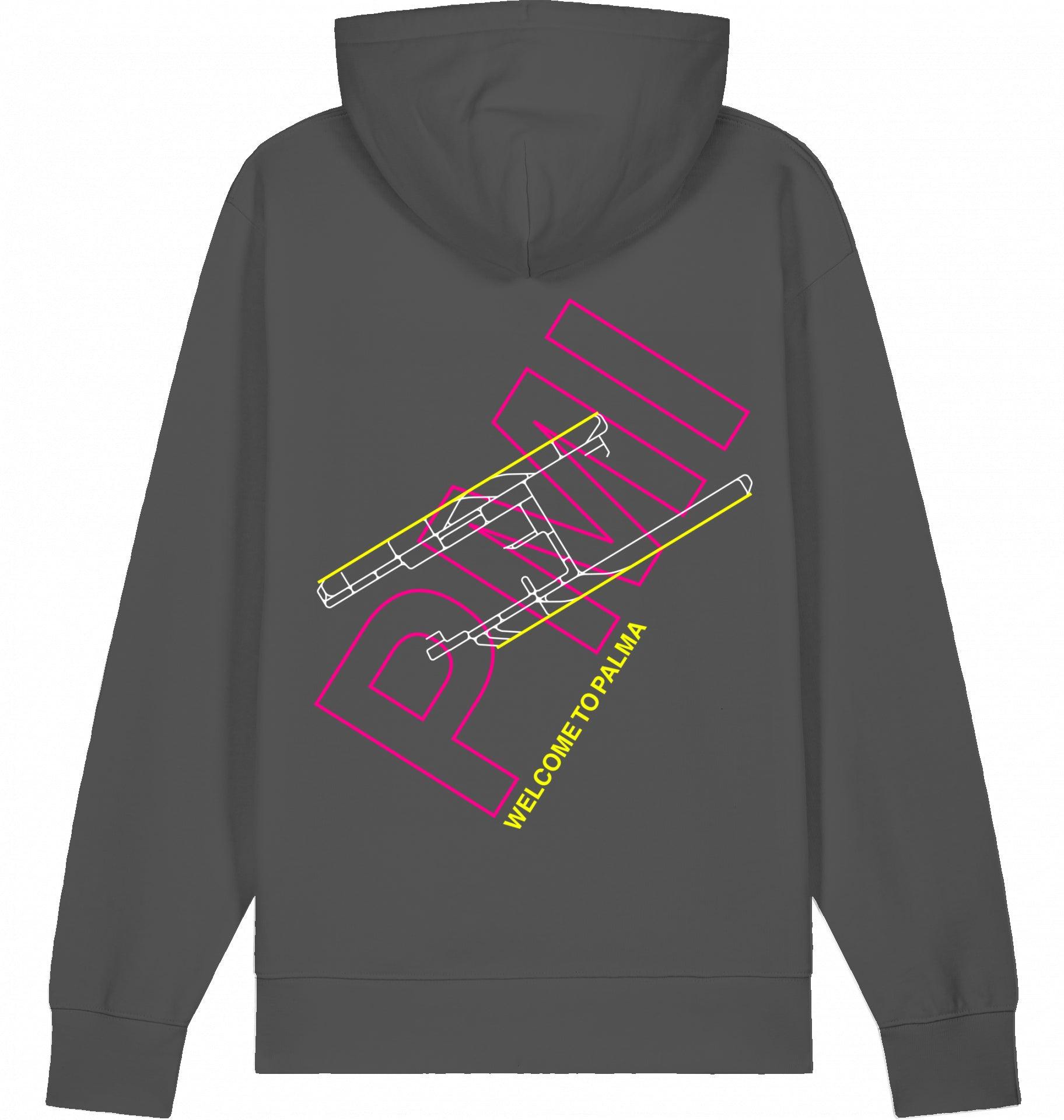 Aviation Palma de Mallorca PMI Airport Hoodie 2.0 Anthracite für Piloten, Crews, Kinder & Planespotter made by SUPERSONIC aero 4U