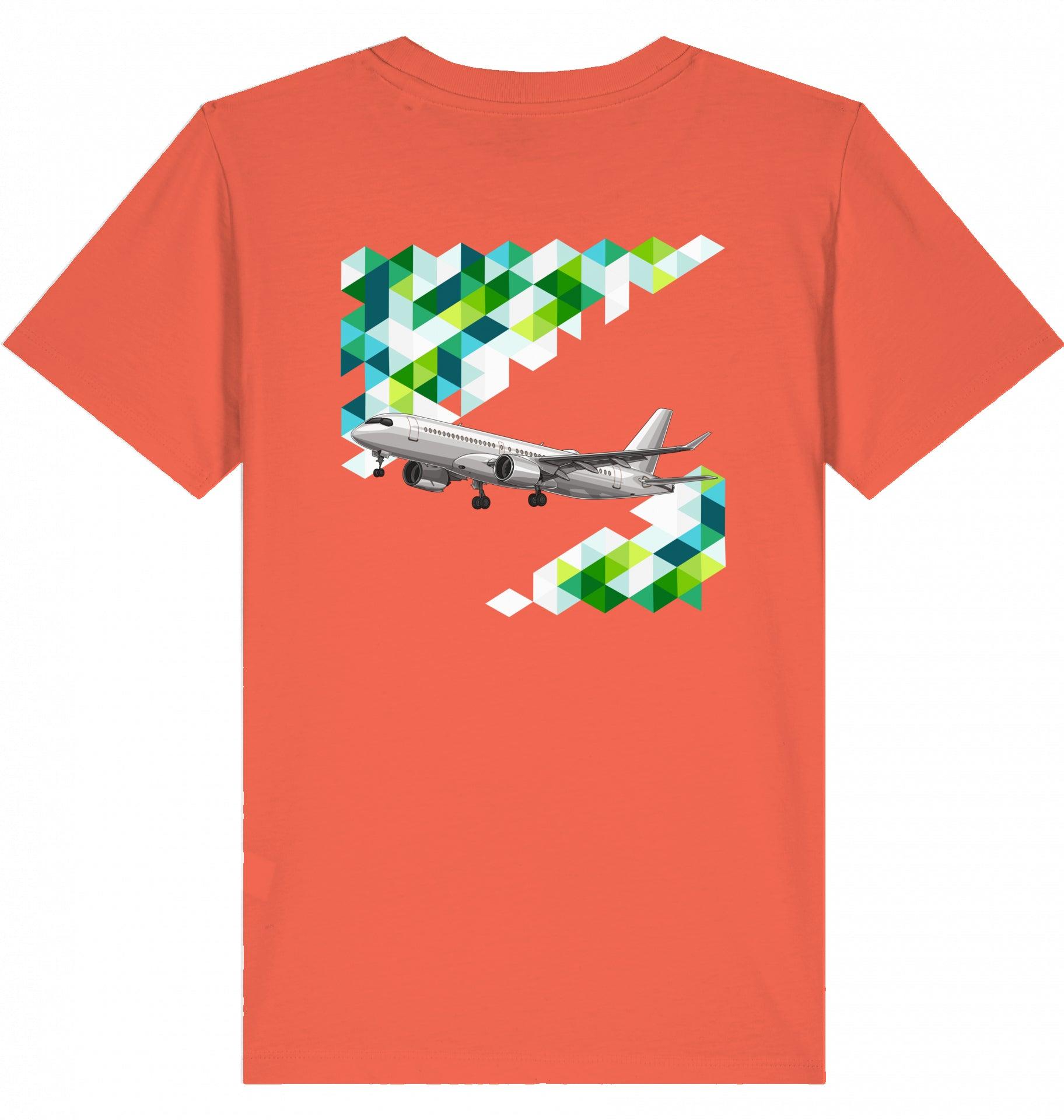 Airbus A220 Kinder Tshirt, KidS Shirt Airbus A220, Fllugzeug Tshirt Kinder, Aviation Fashion Kinder