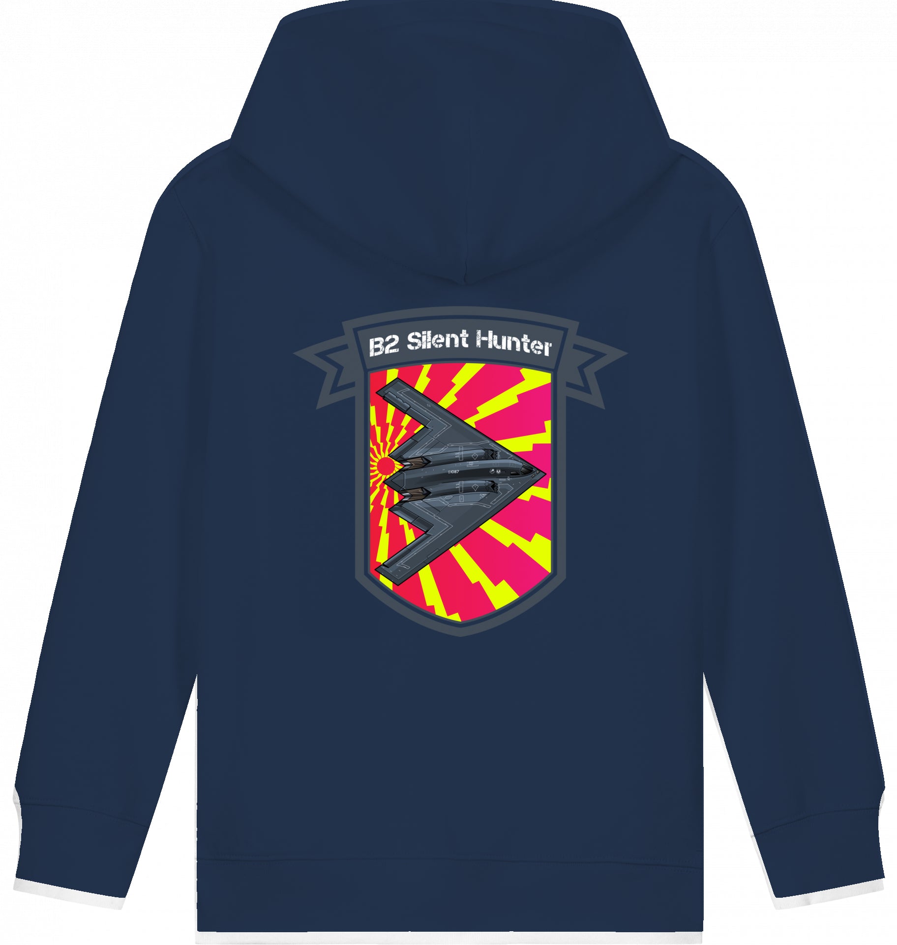 Aviation Kids Flugzeug Hoodie Northrop B2 Spirit Silent Hunter für Piloten, Crews, Kinder & Planespotter made by SUPERSONIC aero 4U