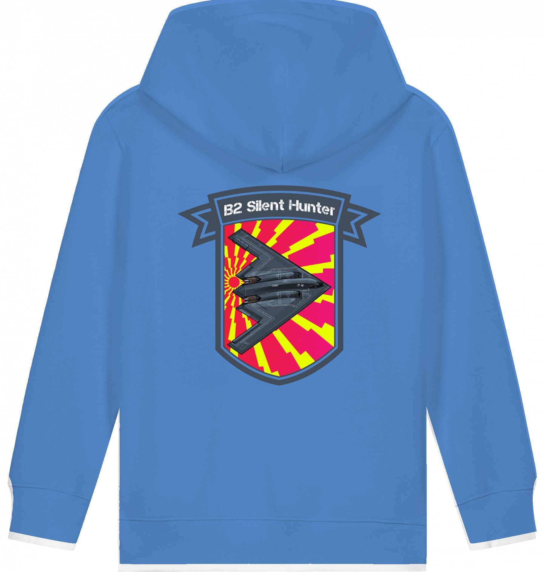 Aviation Kids Flugzeug Hoodie Northrop B2 Spirit Silent Hunter für Piloten, Crews, Kinder & Planespotter made by SUPERSONIC aero 4U