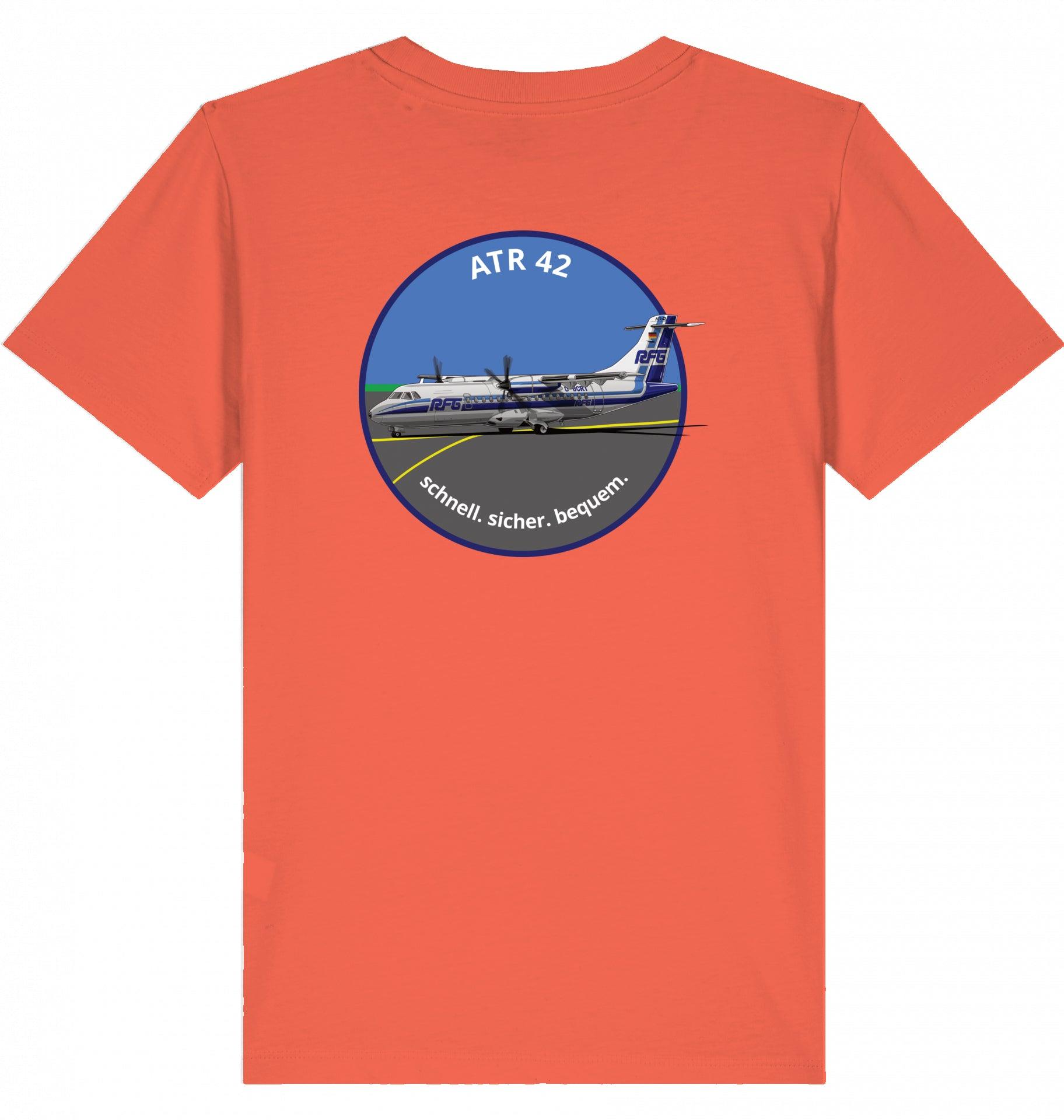 ATR Aircraft Tshirt Kinder, Piloten Tshirt ATR42 Kinder, ATR42 Flugzeug Tshirt, RFG Regionalflug Tshirt Kinder, Flugzeug Tshirt Kinder, Supersonic Aero 4U