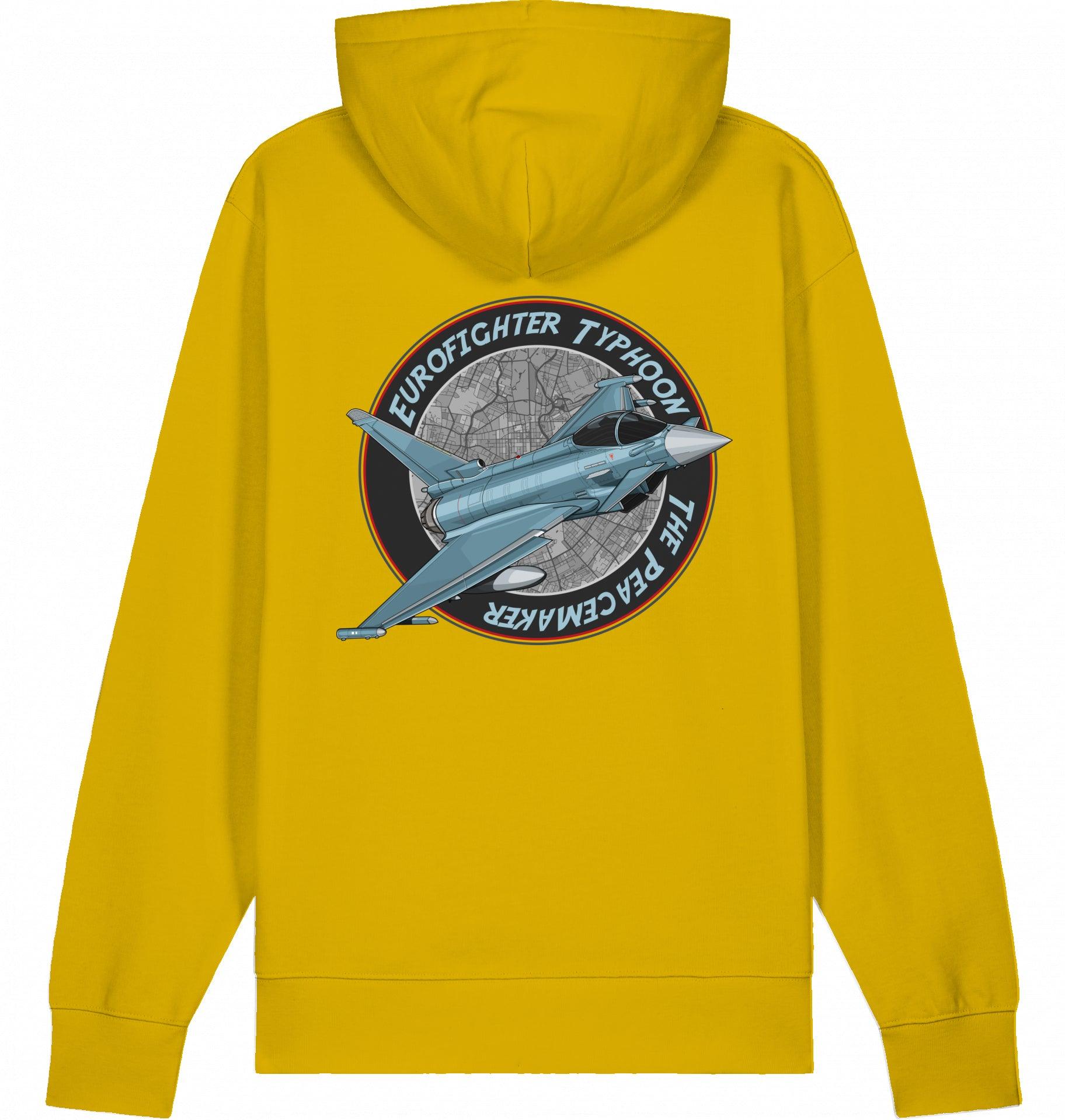 Aviation Flugzeug Hoodie Eurofighter Typhoon Peacemaker Jet Ochre für Piloten, Crews, Kinder & Planespotter made by SUPERSONIC aero 4U