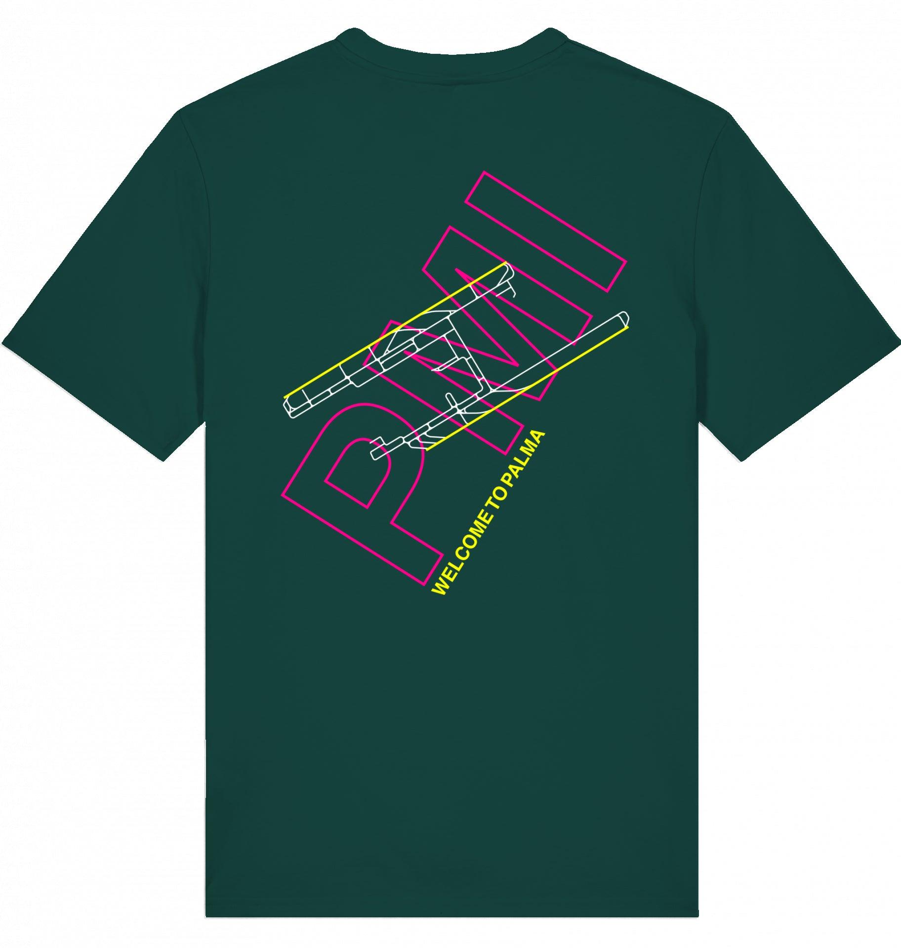 Aviation Airport T-Shirt "Palma de Mallorca PMI Airportcode" Glazed Green für Piloten, Crews, Kinder & Planespotter made by SUPERSONIC aero 4U