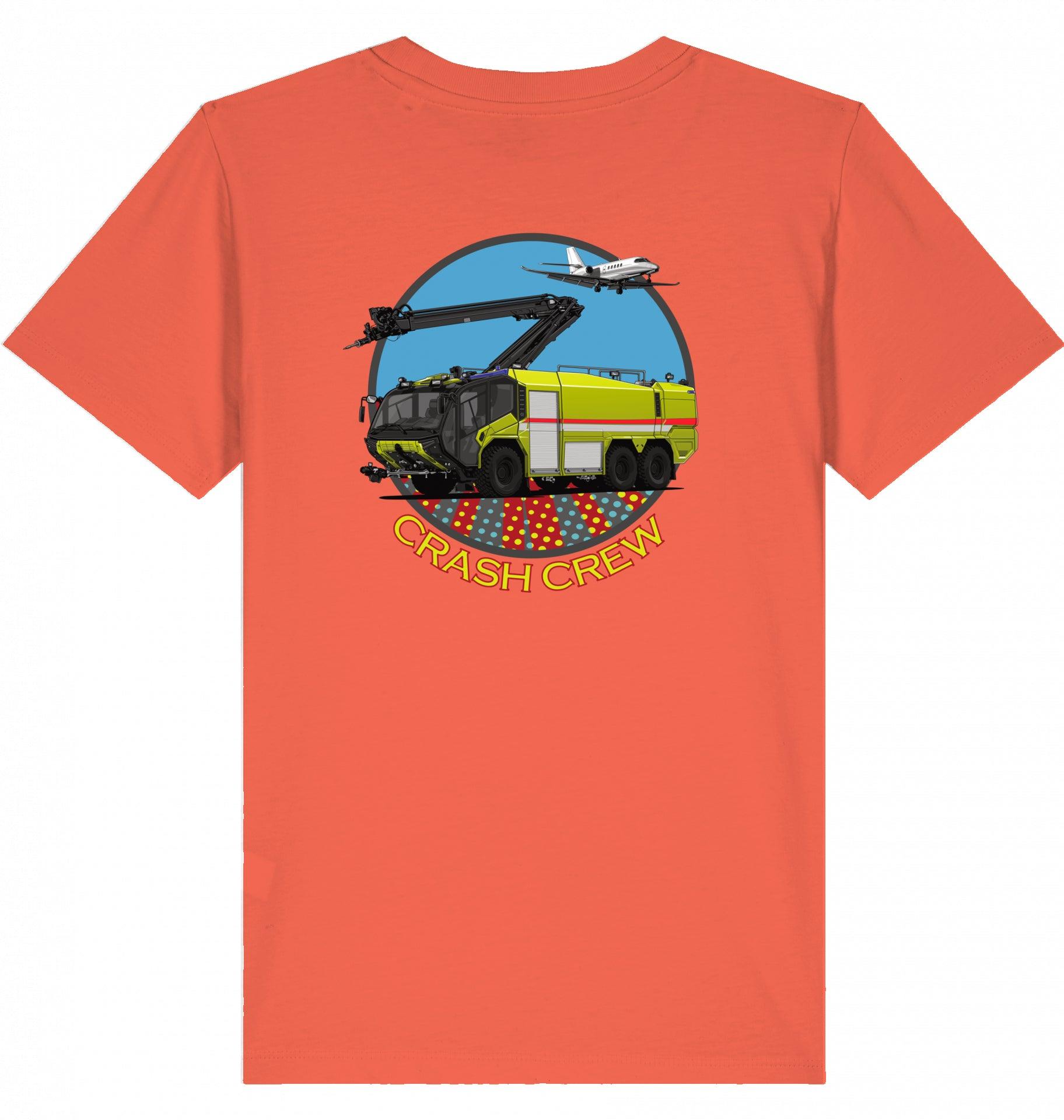 Kinder Tshirt ARFF, Kinder Tshirt Feuerwehr, Flughafen Feuerwehr Kinder Tshirt, Rosenbauer Panther Tshirt Kinder, Flugzeug Tshirt für Kinder