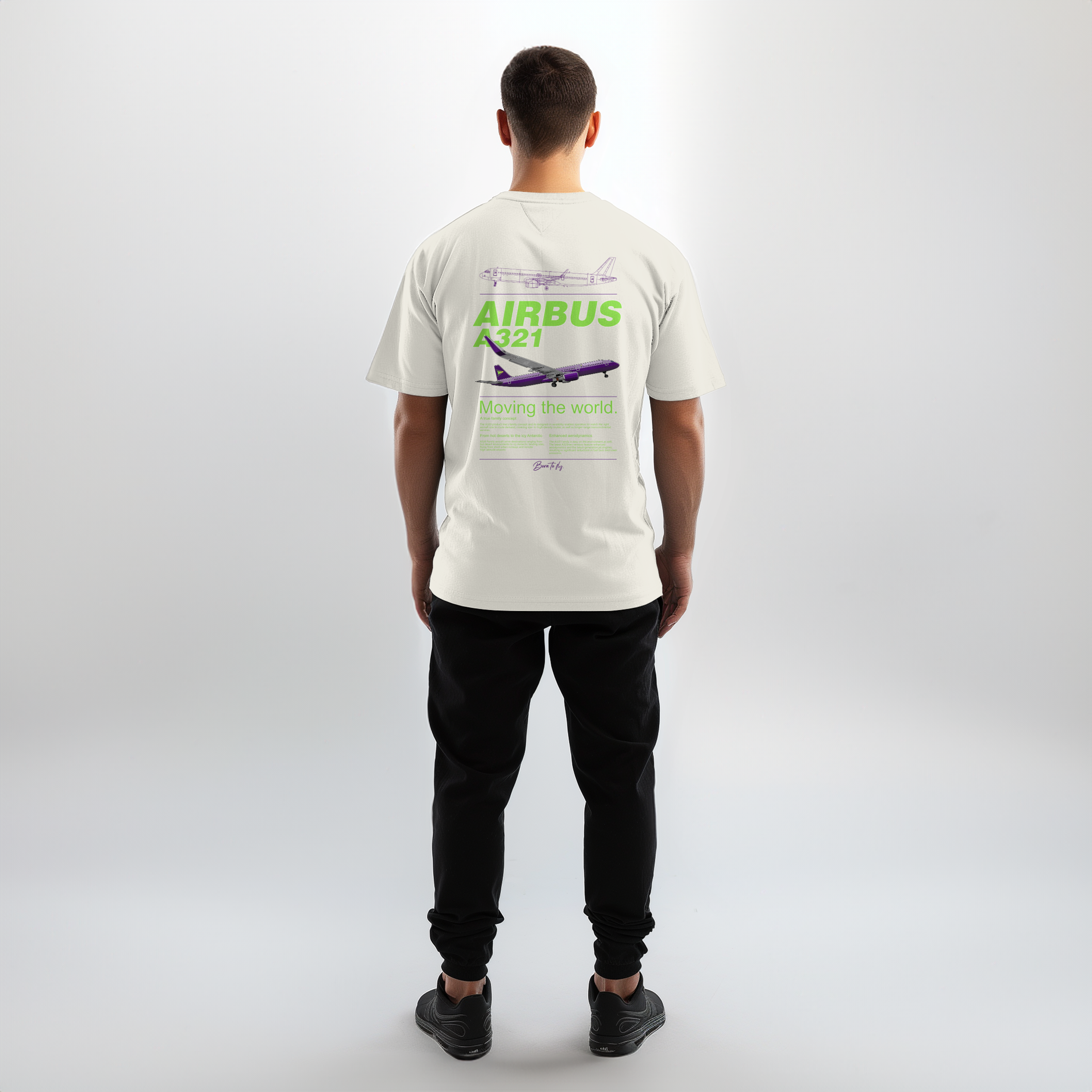 Aviation Flugzeug T-Shirt Airbus A321 Neo Airliner für Piloten, Crews, Kinder & Planespotter made by SUPERSONIC aero 4U