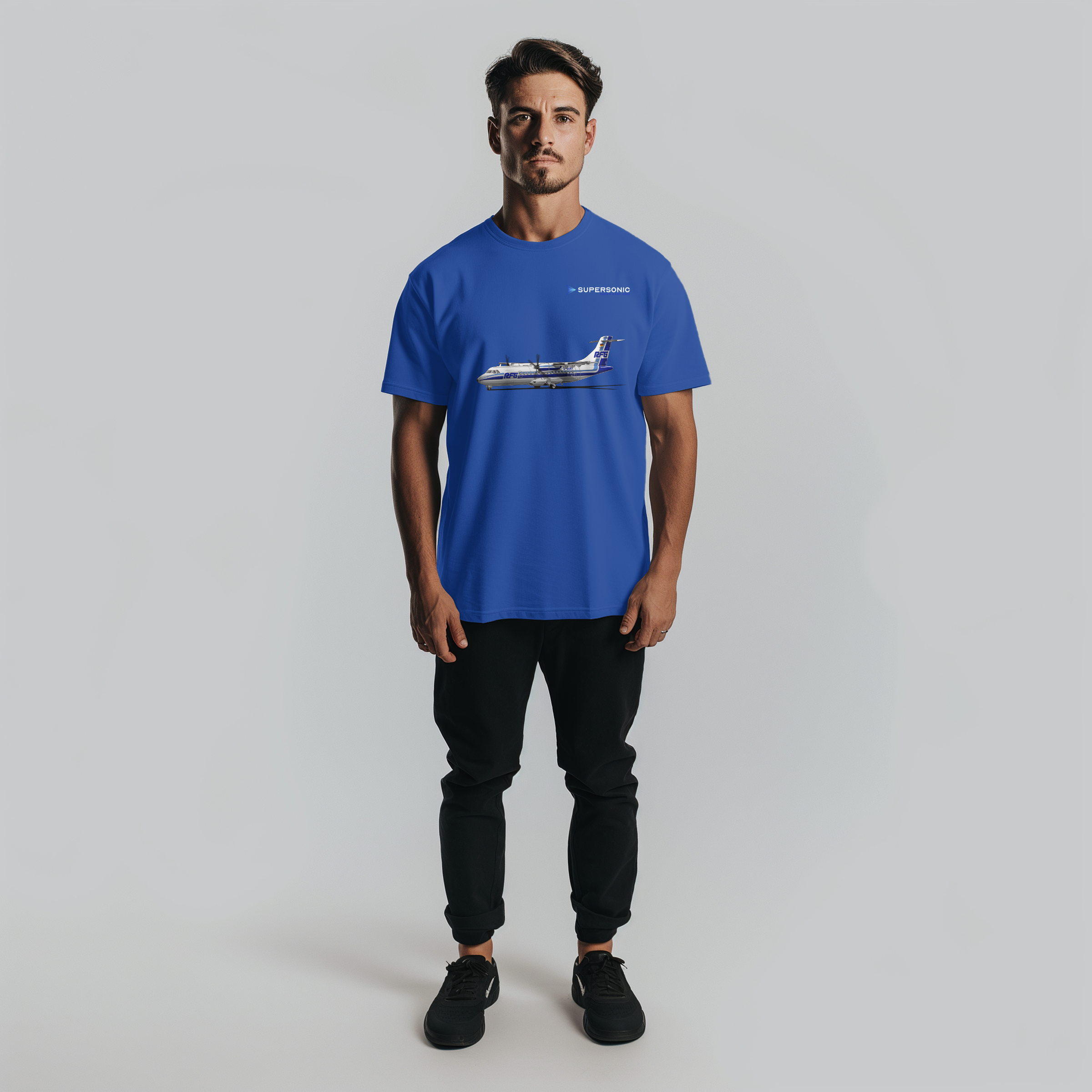 Aviation Flugzeug T-Shirt "ATR42 Commuter AIrcraft - Regionalflug" EDLW Airport für Piloten, Crews, Kinder & Planespotter made by SUPERSONIC aero 4U