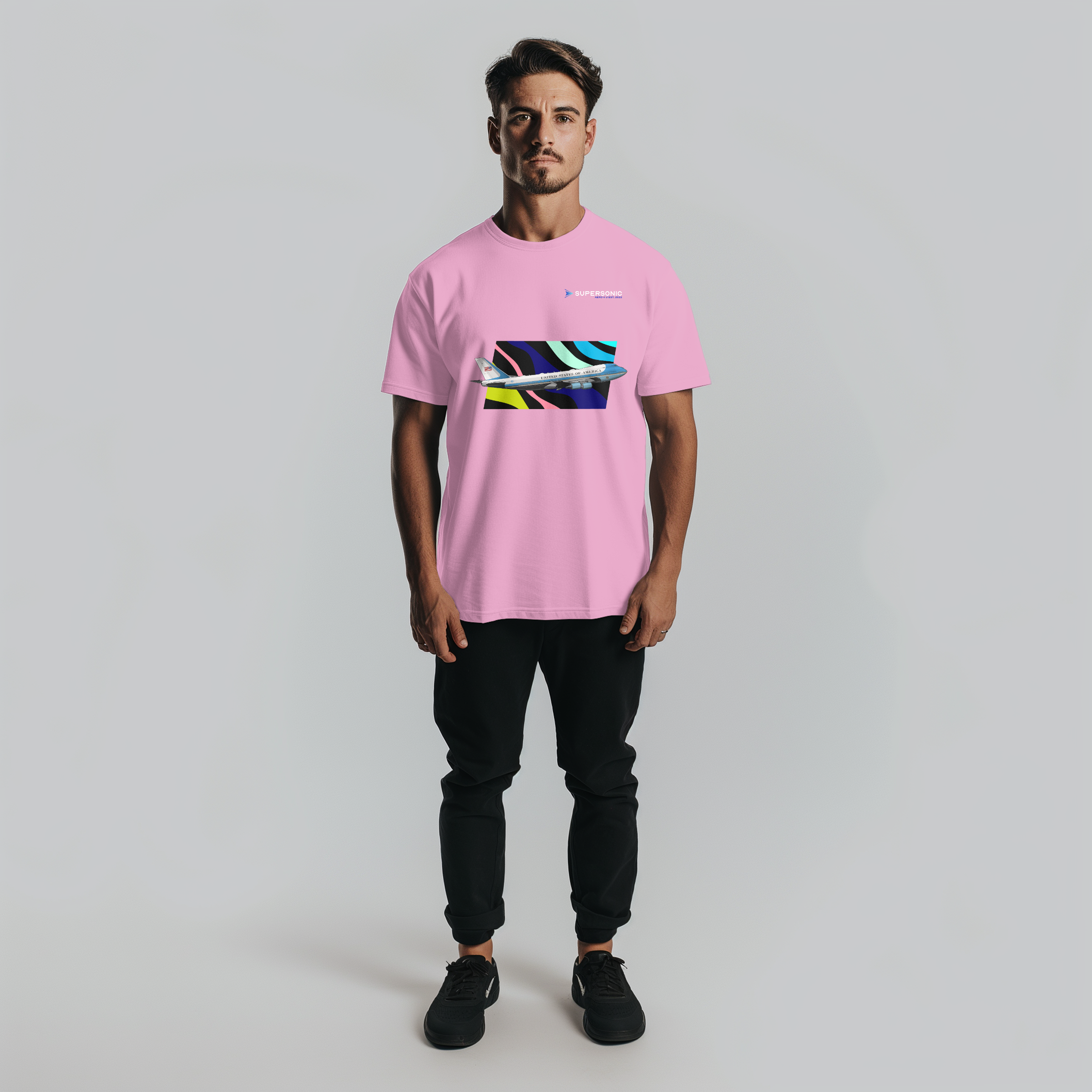 Aviation Boeing B747 Airforce One Presidential Aircraft T-shirt für Piloten & Crews für Piloten, Crews, Kinder & Planespotter made by SUPERSONIC aero 4U