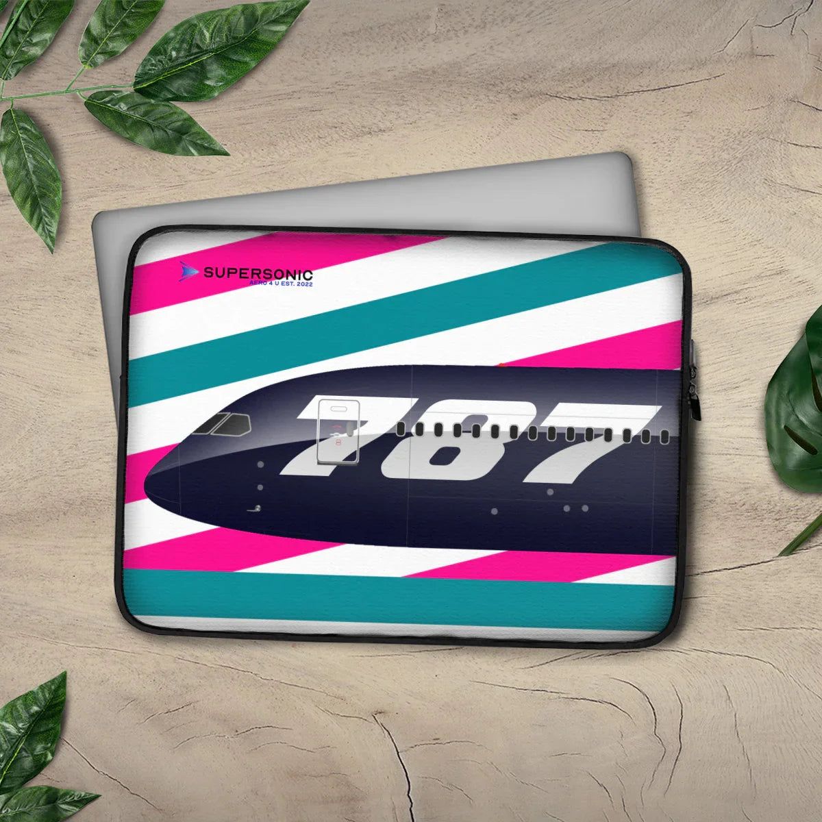 Aviation Aviation Laptop & EFB Tasche | Boeing 787 Dreamliner Design für Piloten, Crews, Kinder & Planespotter made by SUPERSONIC aero 4U