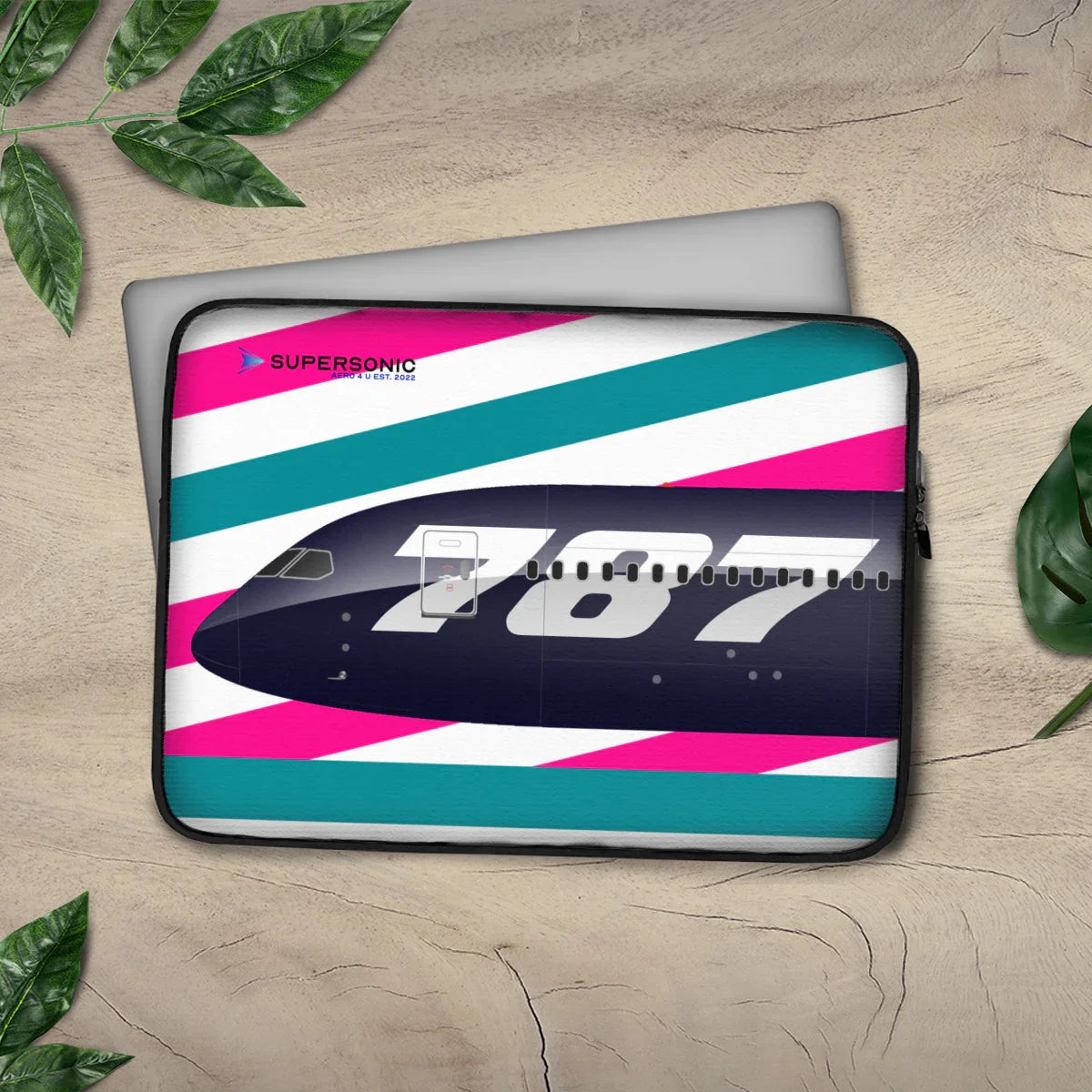 Aviation Aviation Laptop & EFB Tasche | Boeing 787 Dreamliner Design für Piloten, Crews, Kinder & Planespotter made by SUPERSONIC aero 4U